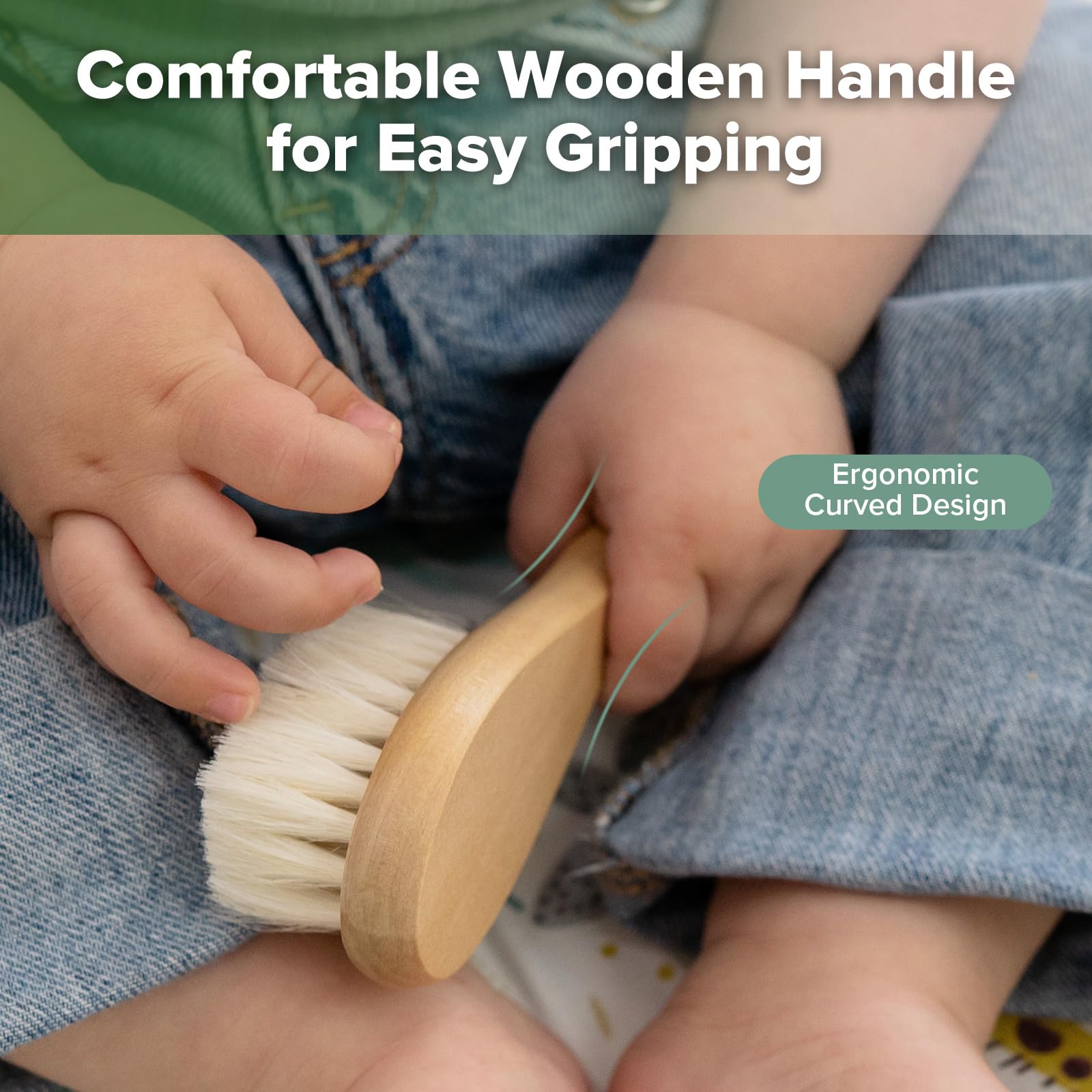 haakaa-wooden-baby-hair-brush-natural-soft-wool-bristles-for-newborns-toddlers-c image 7