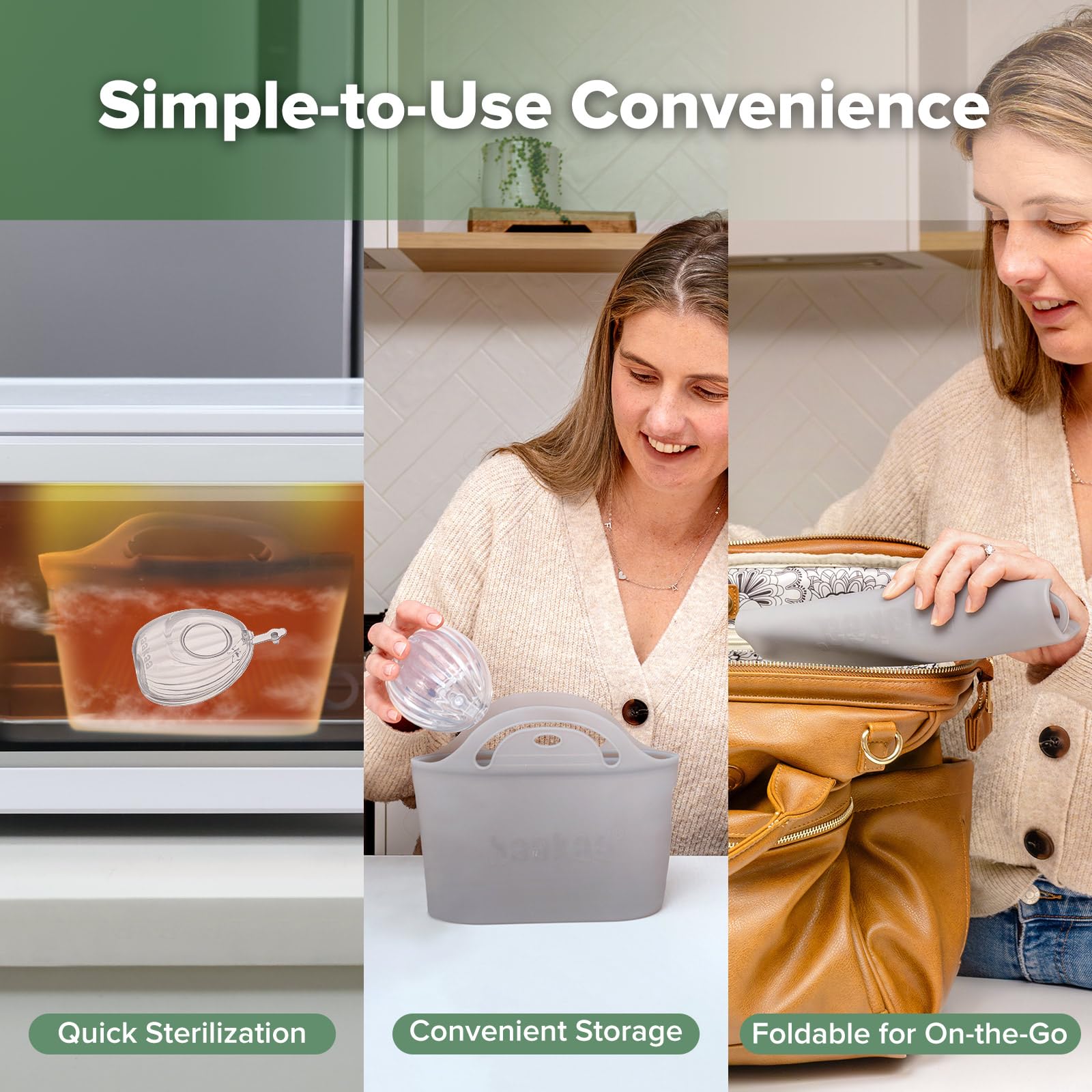 haakaa-wearable-silicone-breast-pump-with-steriliser-bag-2-in-1-hands-free-shell image 8