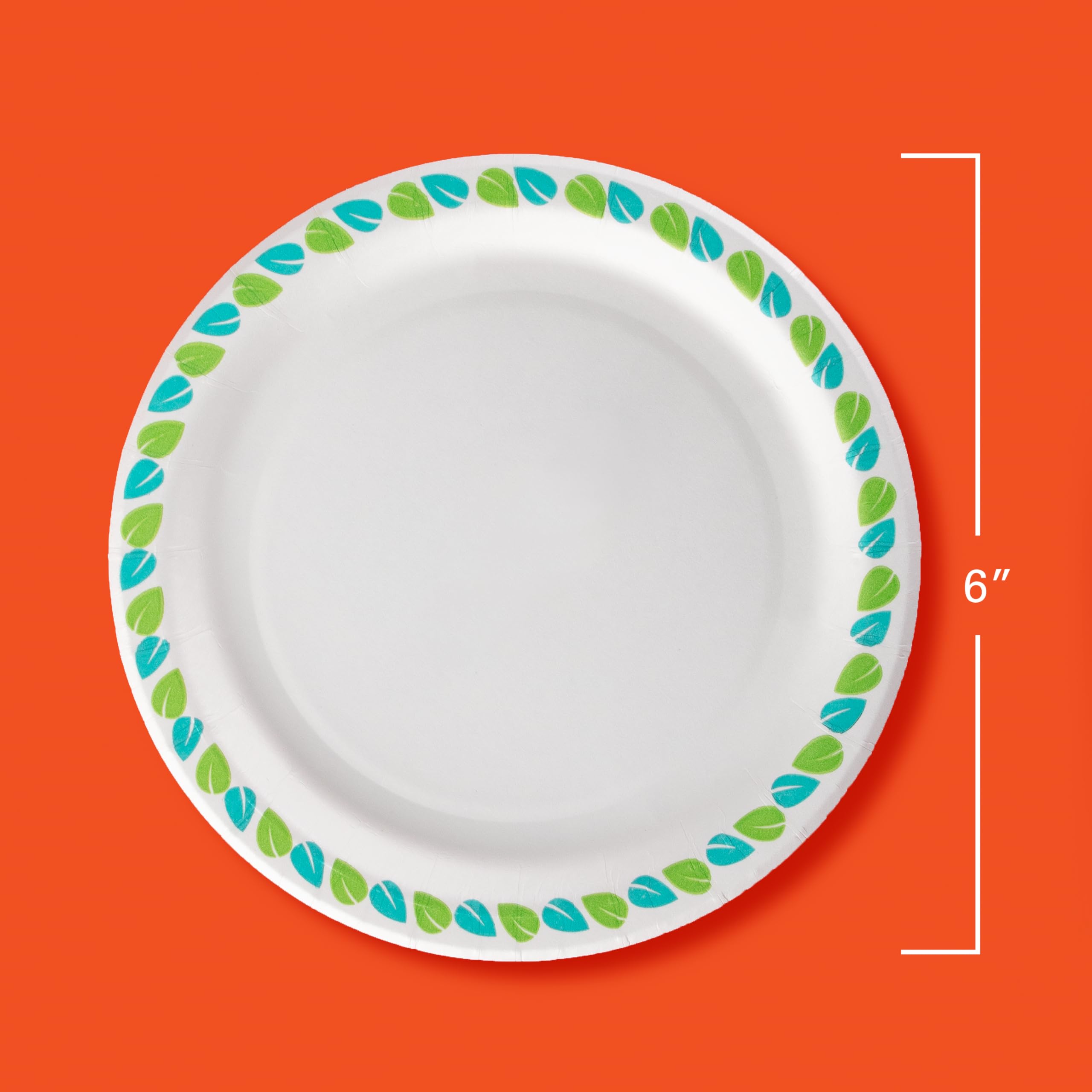 hefty-compostable-small-paper-plates-6-inches-40-count-patterned-soak-resistant- image 2