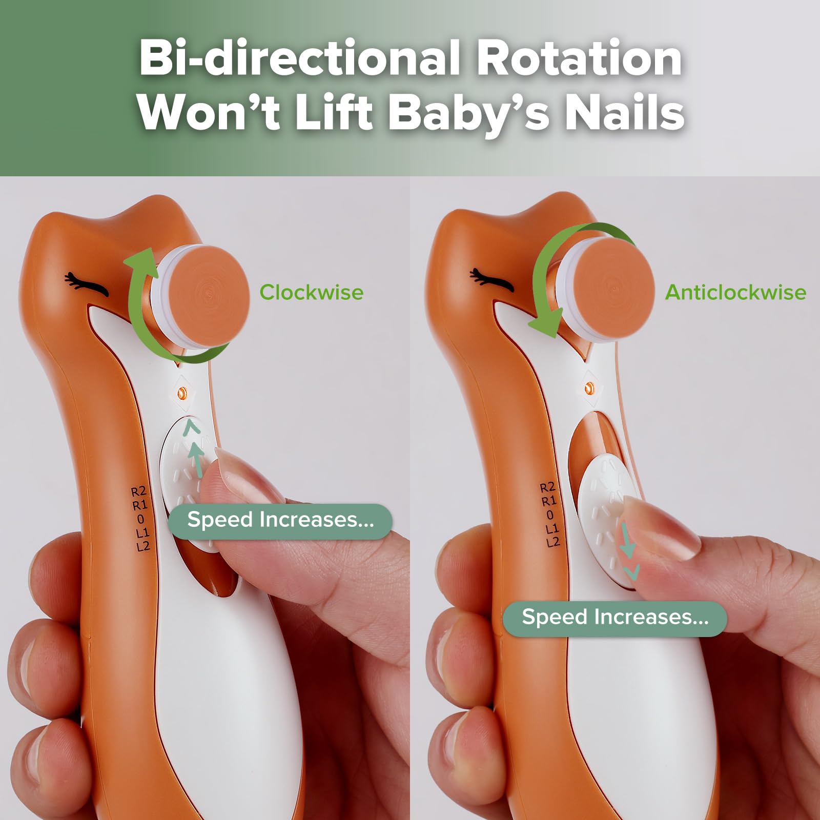 haakaa-clever-fox-electric-baby-nail-trimmer-for-newborns-toddlers-and-adults-6- image 3