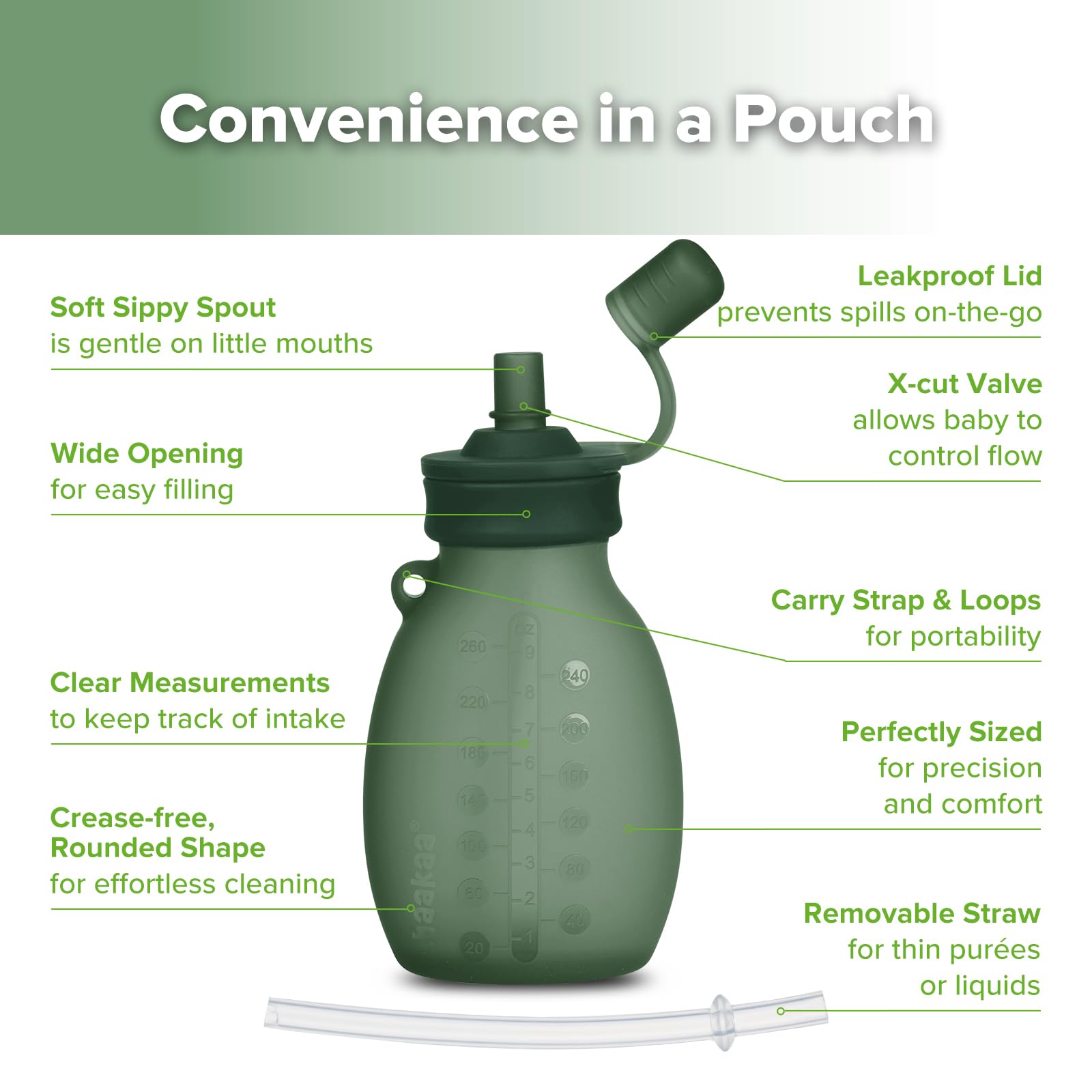 haakaa-hippo-wide-opening-silicone-goody-pouch-9oz-260ml-reusable-food-pouches-f image 4
