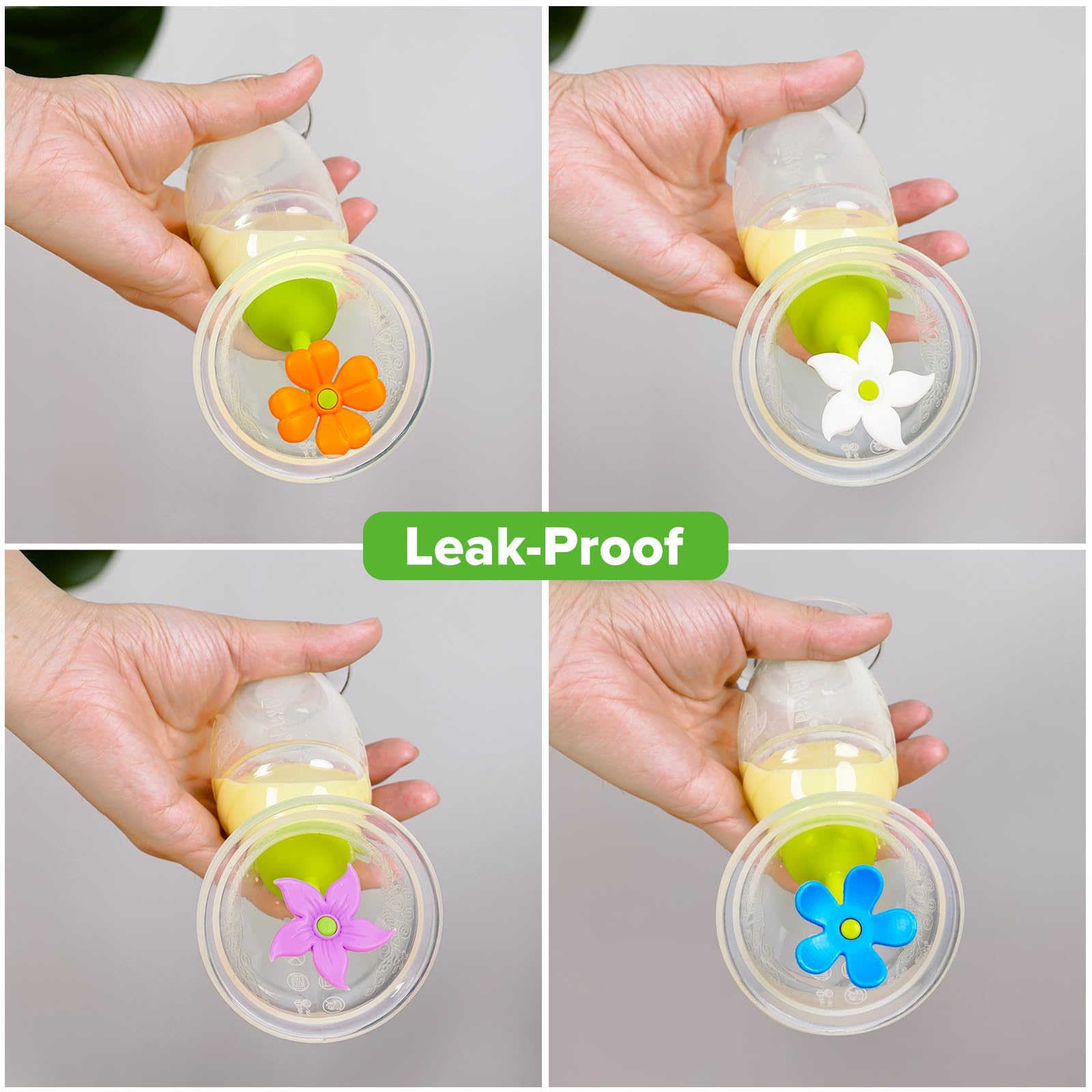 haakaa-silicone-flower-stopper-for-breast-pump-100-food-grade-silicone-compatibl image 4
