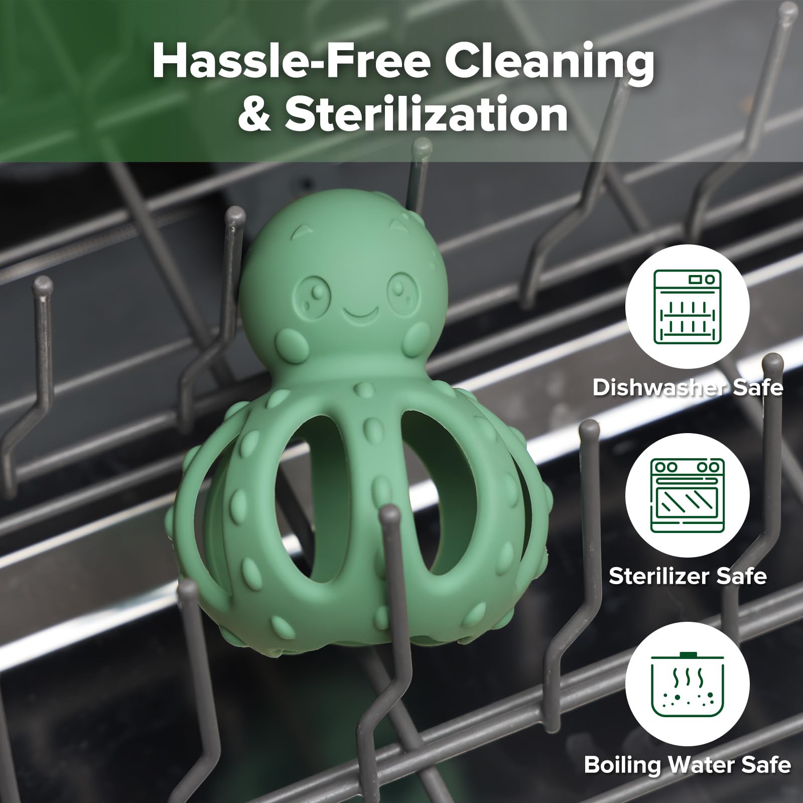 haakaa-2-in-1-octopus-teething-toy-with-gentle-rattle-soft-silicone-teether-for- image 8