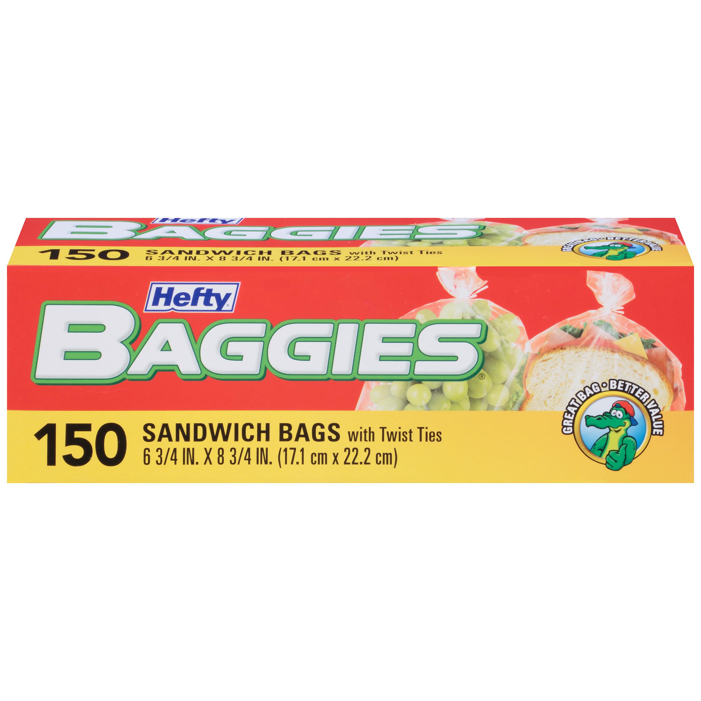 hefty-baggies-sandwich-storage-bags-twist-tie-150-count image 1