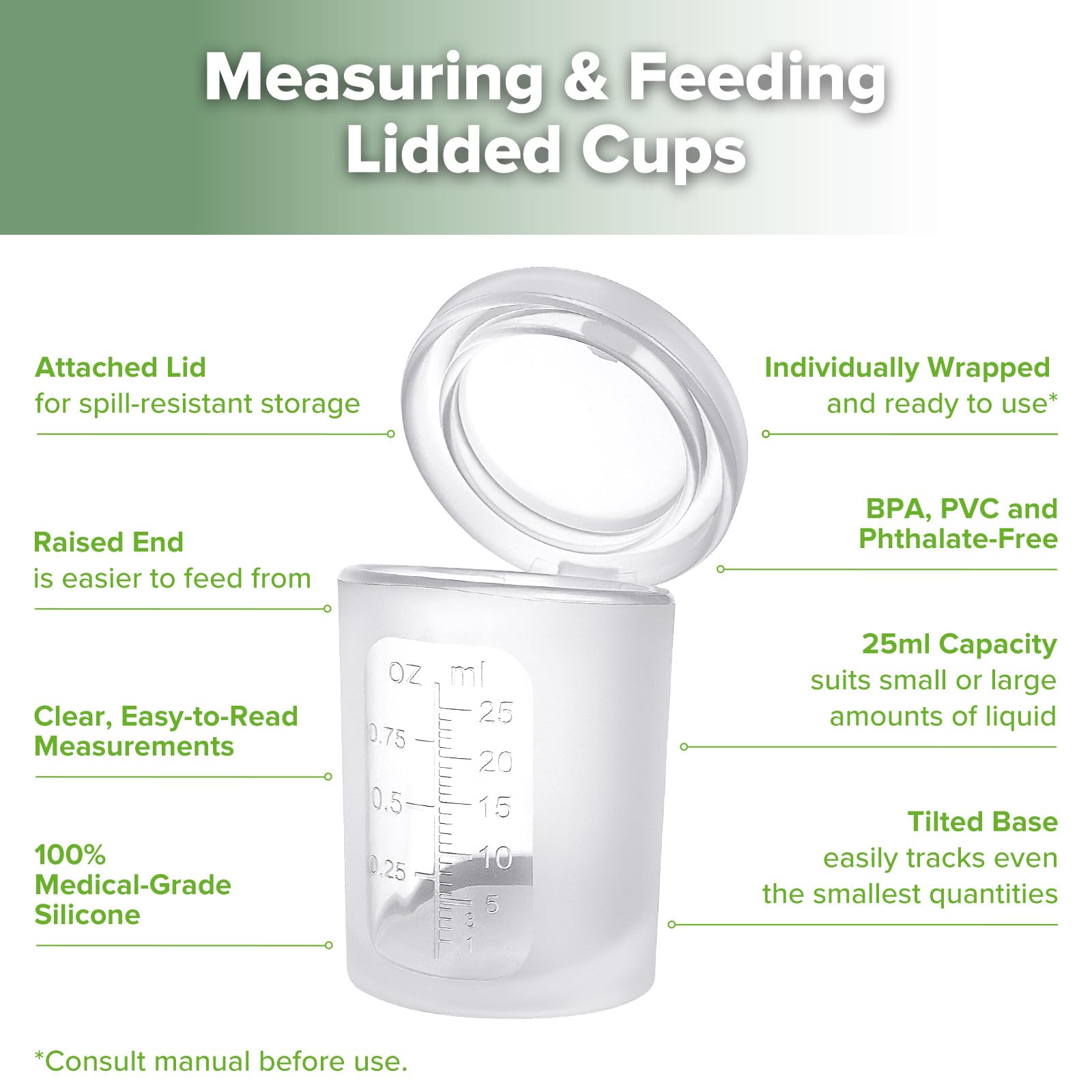 haakaa-silicone-colostrum-collection-cups-3-in-1-pre-sterilised-measuring-feedin image 4