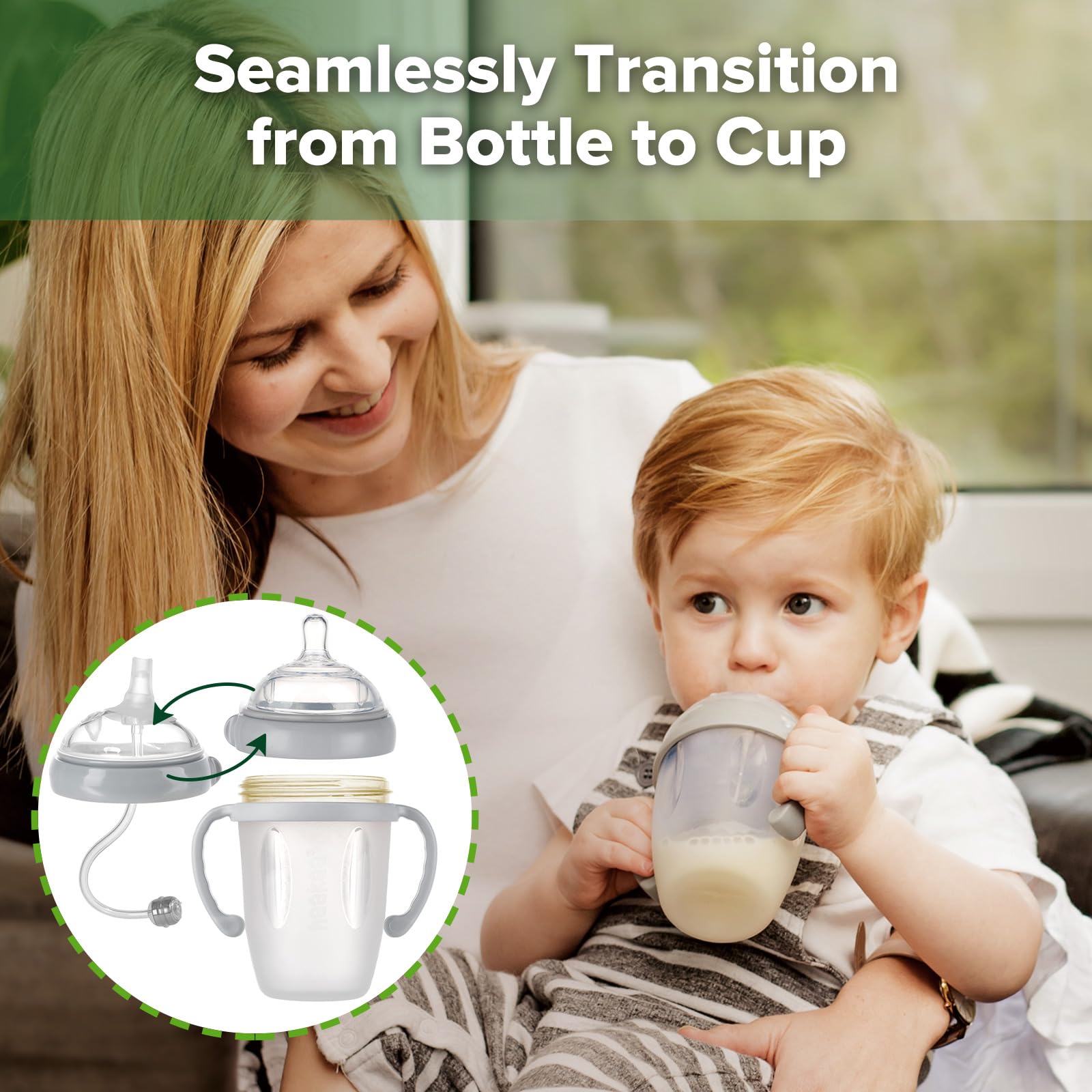 haakaa-weighted-straw-sippy-cup-for-6-months-silicone-baby-straw-cup-with-handle image 2