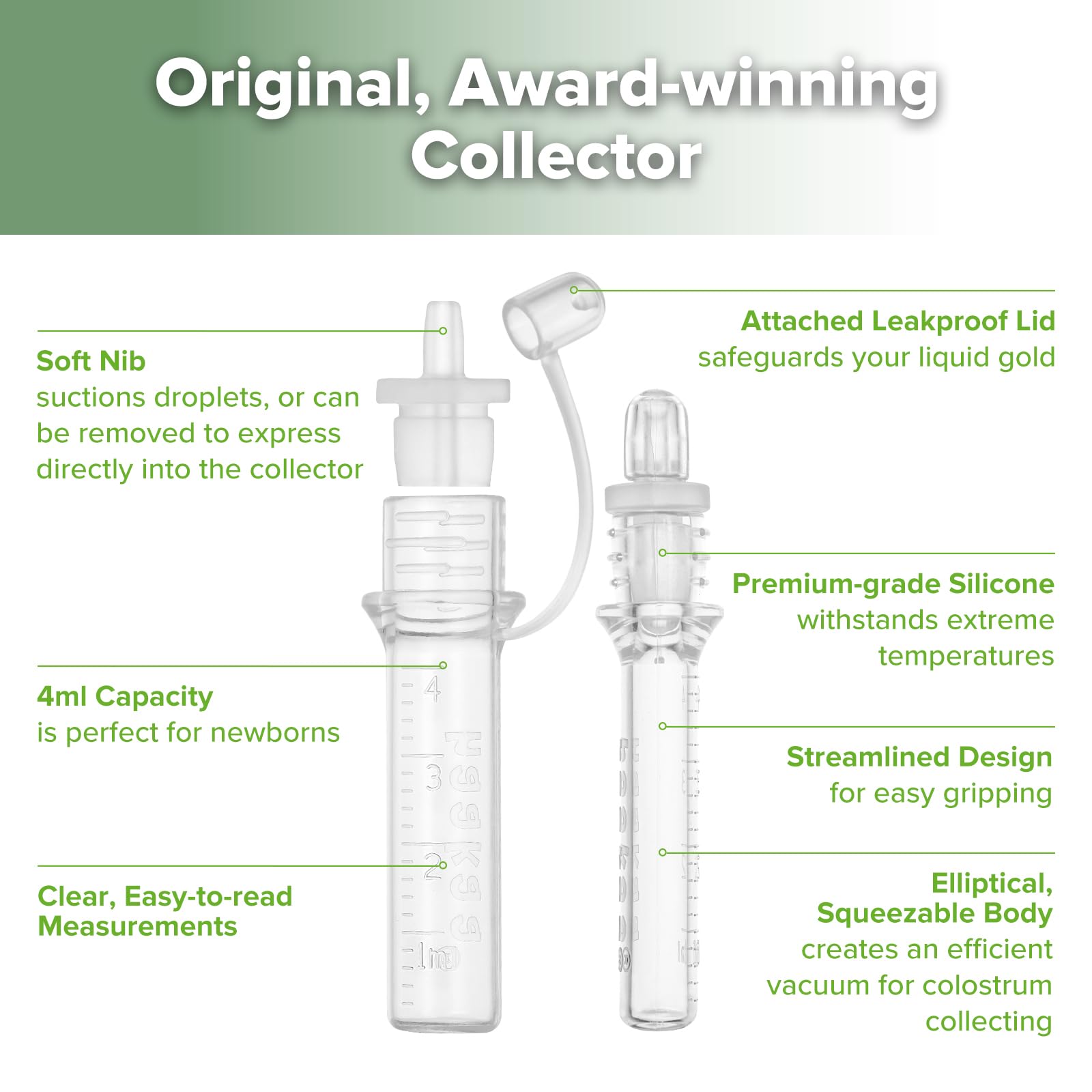 haakaa-colostrum-collector-kit-4ml-6-pcs-with-wipes-case image 4