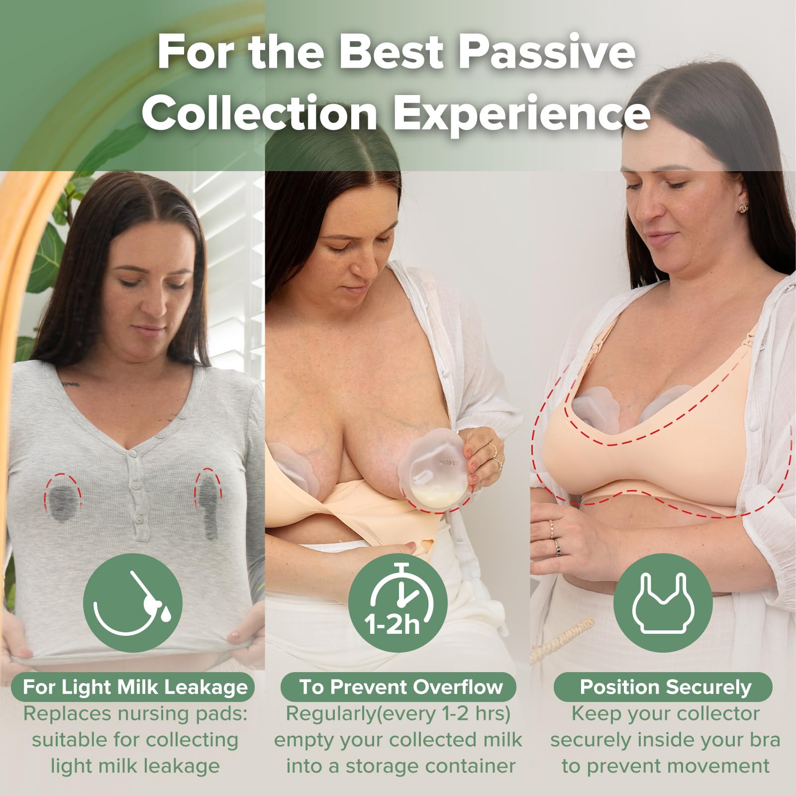 haakaa-manual-breast-pump-4oz-100ml-and-petal-milk-collector-combo-with-cleaning image 7