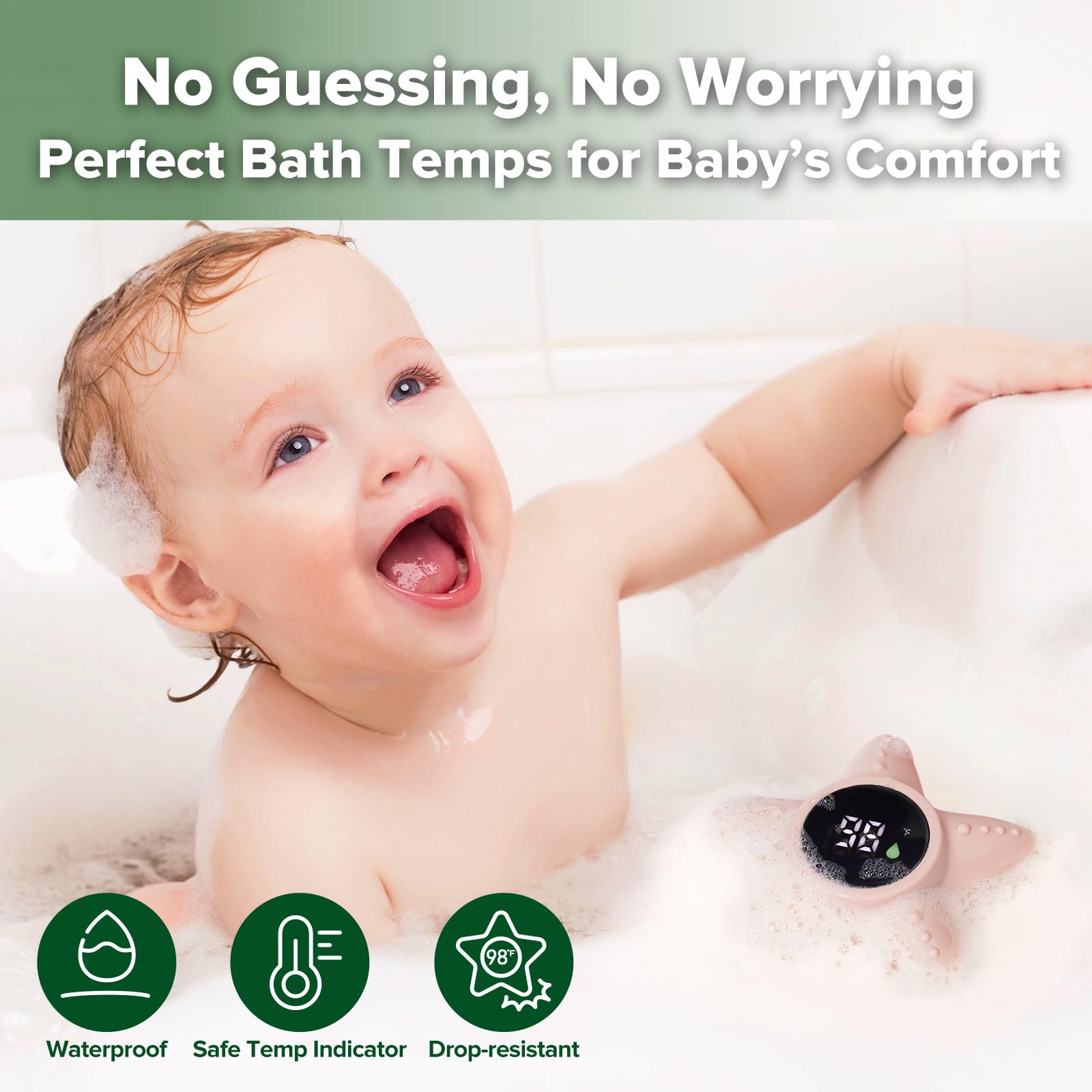 haakaa-silicone-baby-bath-thermometer-starfish-floating-water-and-room-temperatu image 2