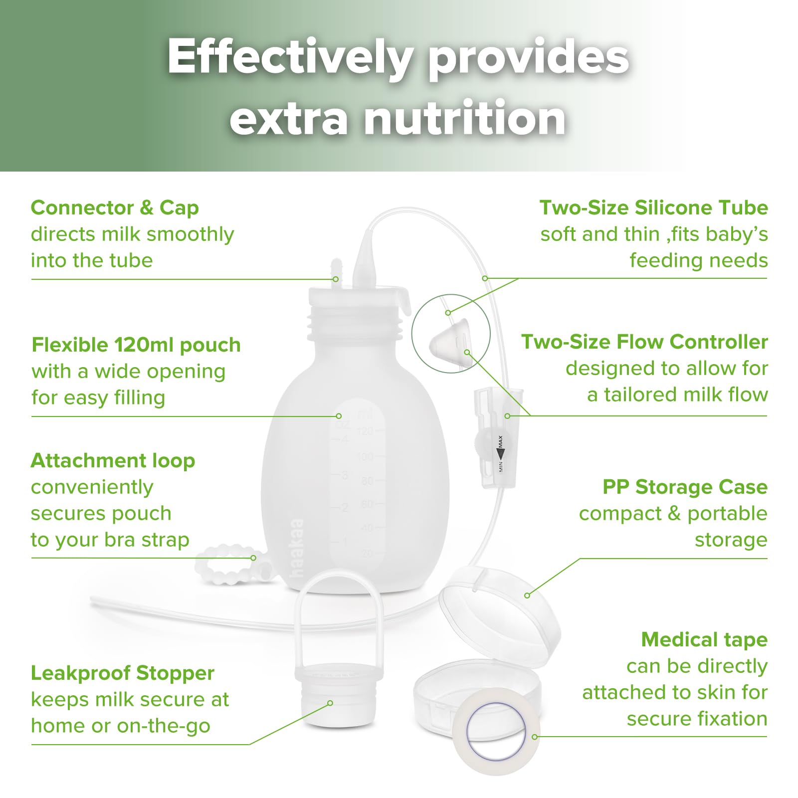 haakaa-supplemental-feeding-tube-pouch-set-sns-breastfeeding-system-with-dual-tu image 4
