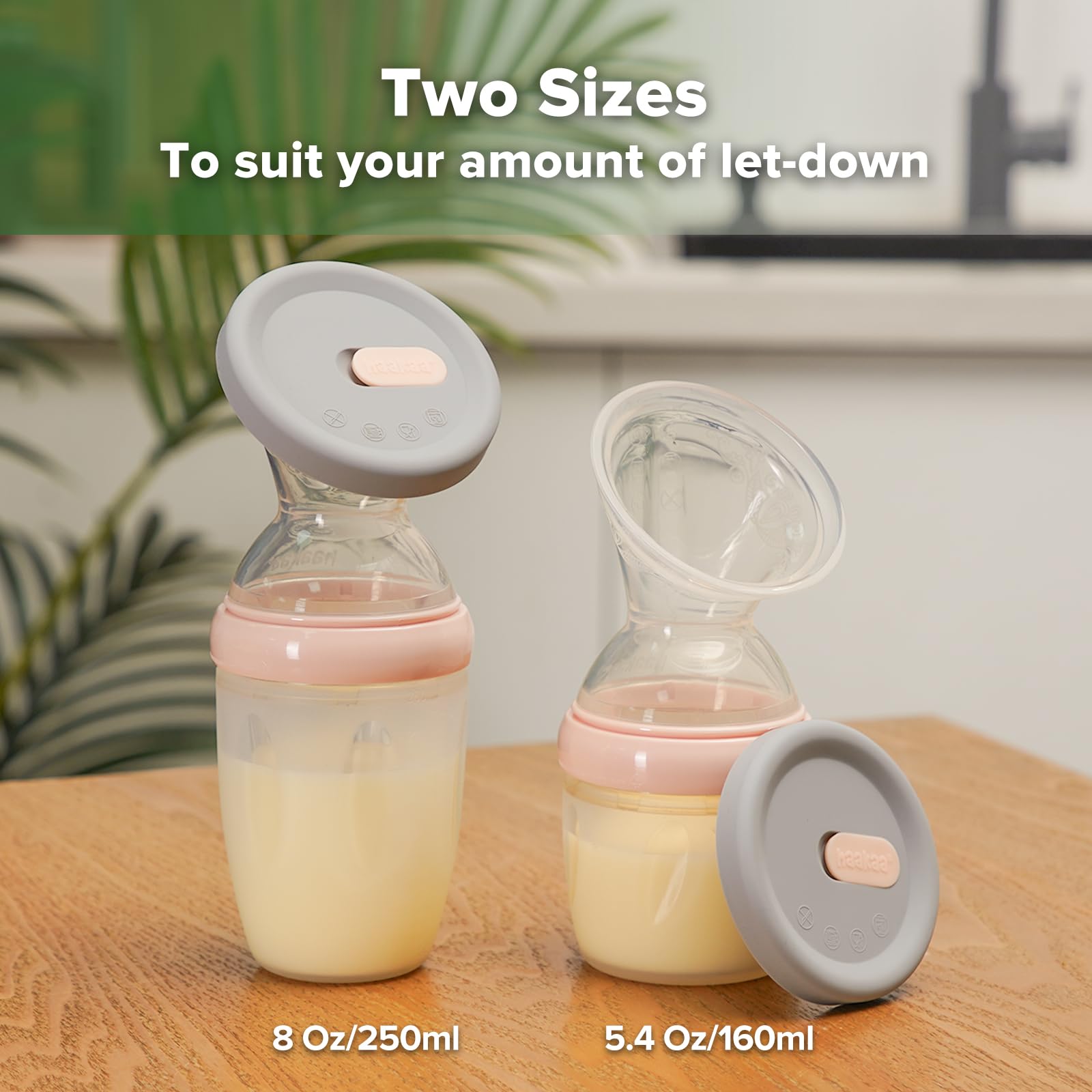 haakaa-gen-3-manual-breast-pump-silicone-milk-collector-with-lid-5-4oz-160ml-pea image 5
