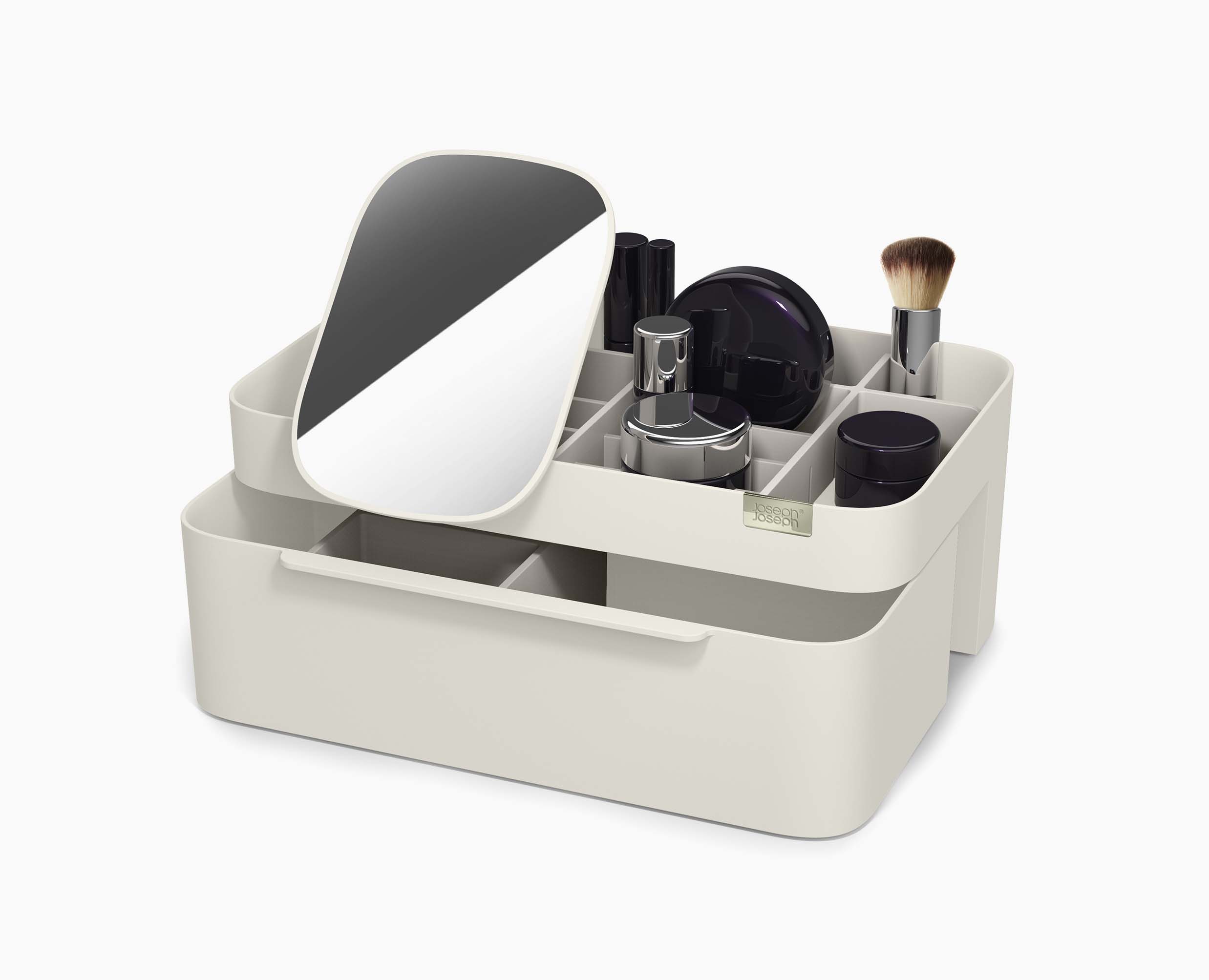 joseph-joseph-viva-large-cosmetic-organiser-with-removable-mirror image 1