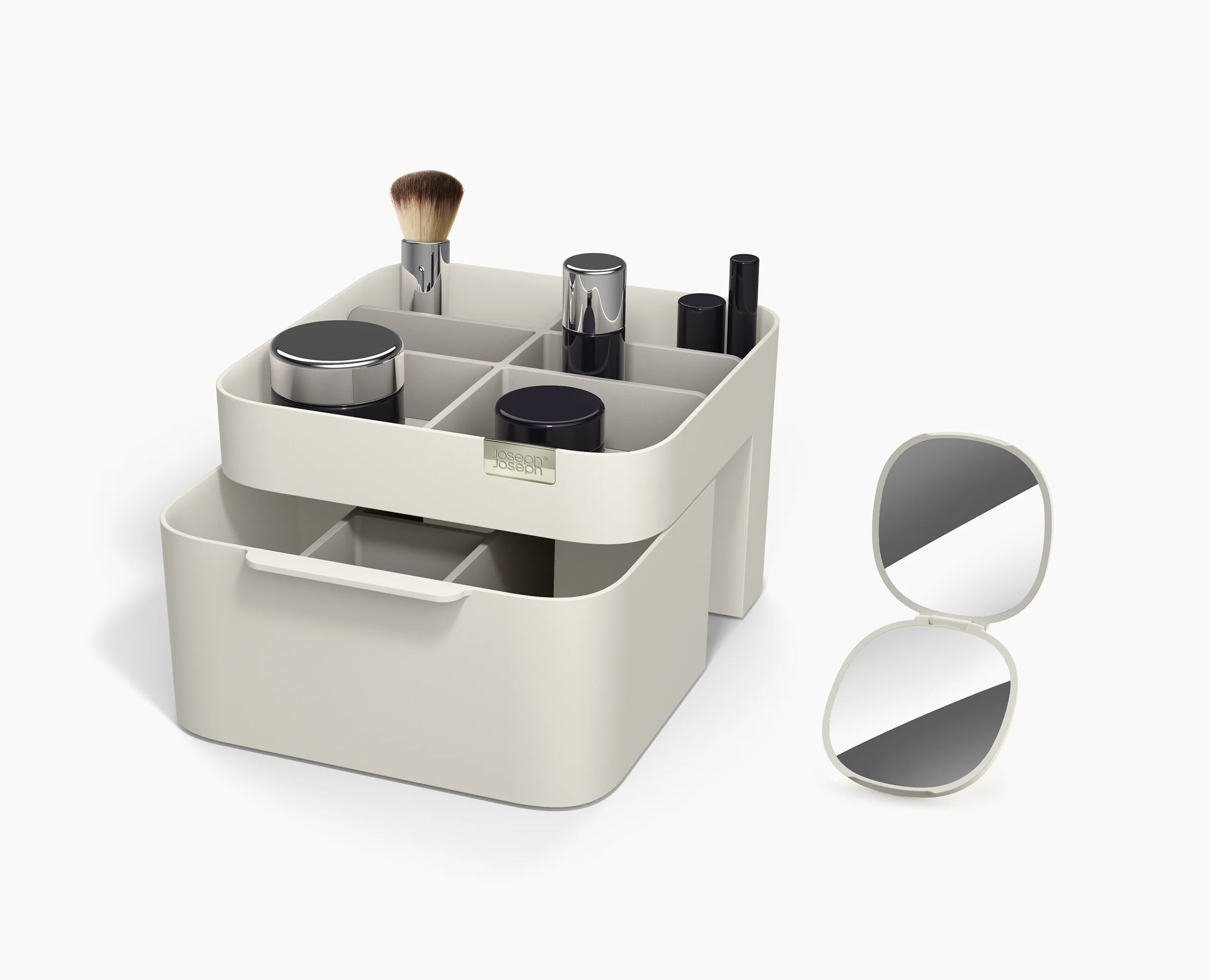 joseph-joseph-make-me-up-compact-mirror-makeup-organiser-set image 3