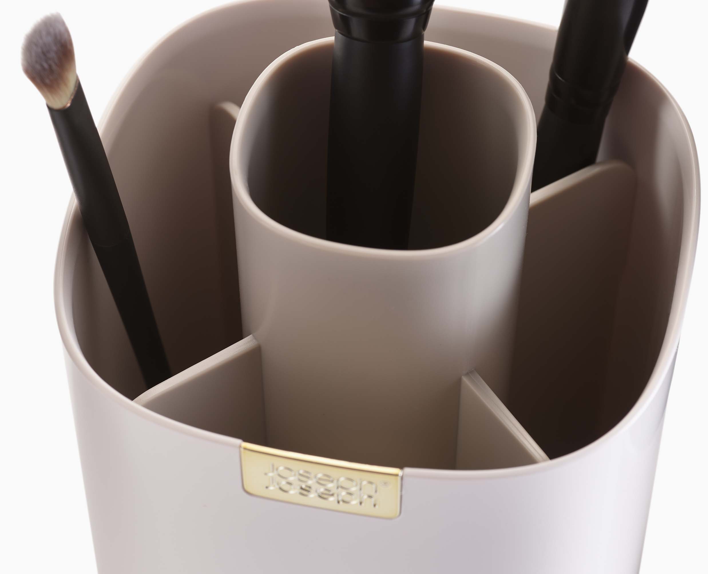 joseph-joseph-viva-makeup-brush-pot-tiered-storage-with-dividers image 4