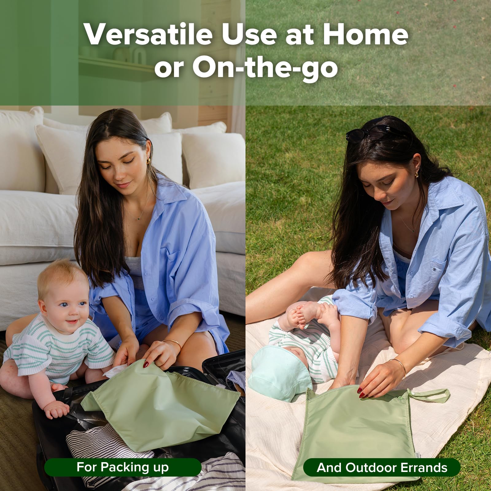 haakaa-waterproof-wet-bags-for-baby-set-of-2-large-small-grass image 4