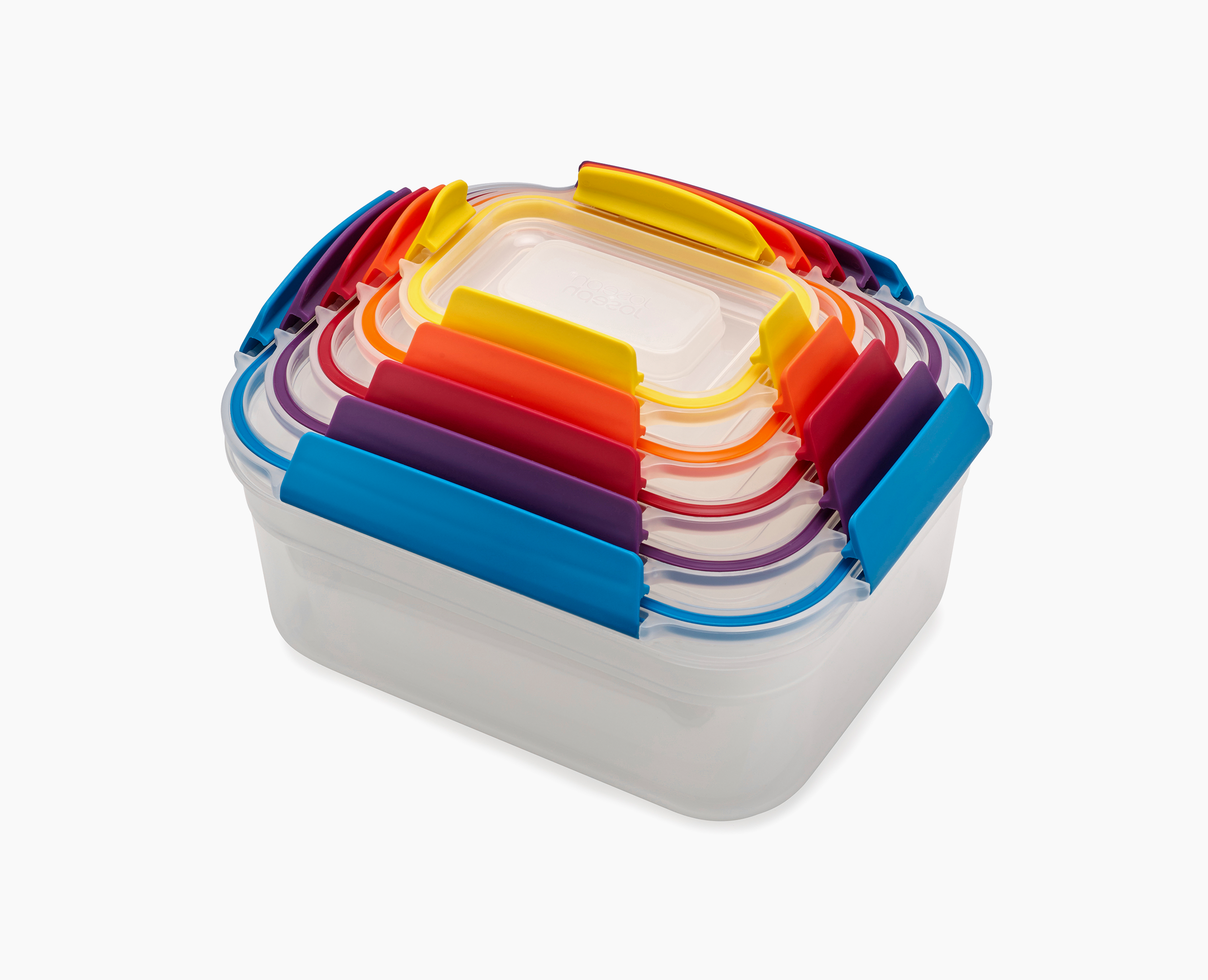 joseph-joseph-nest-lock-5-piece-food-container-set-airtight-stackable-multicolor image 1