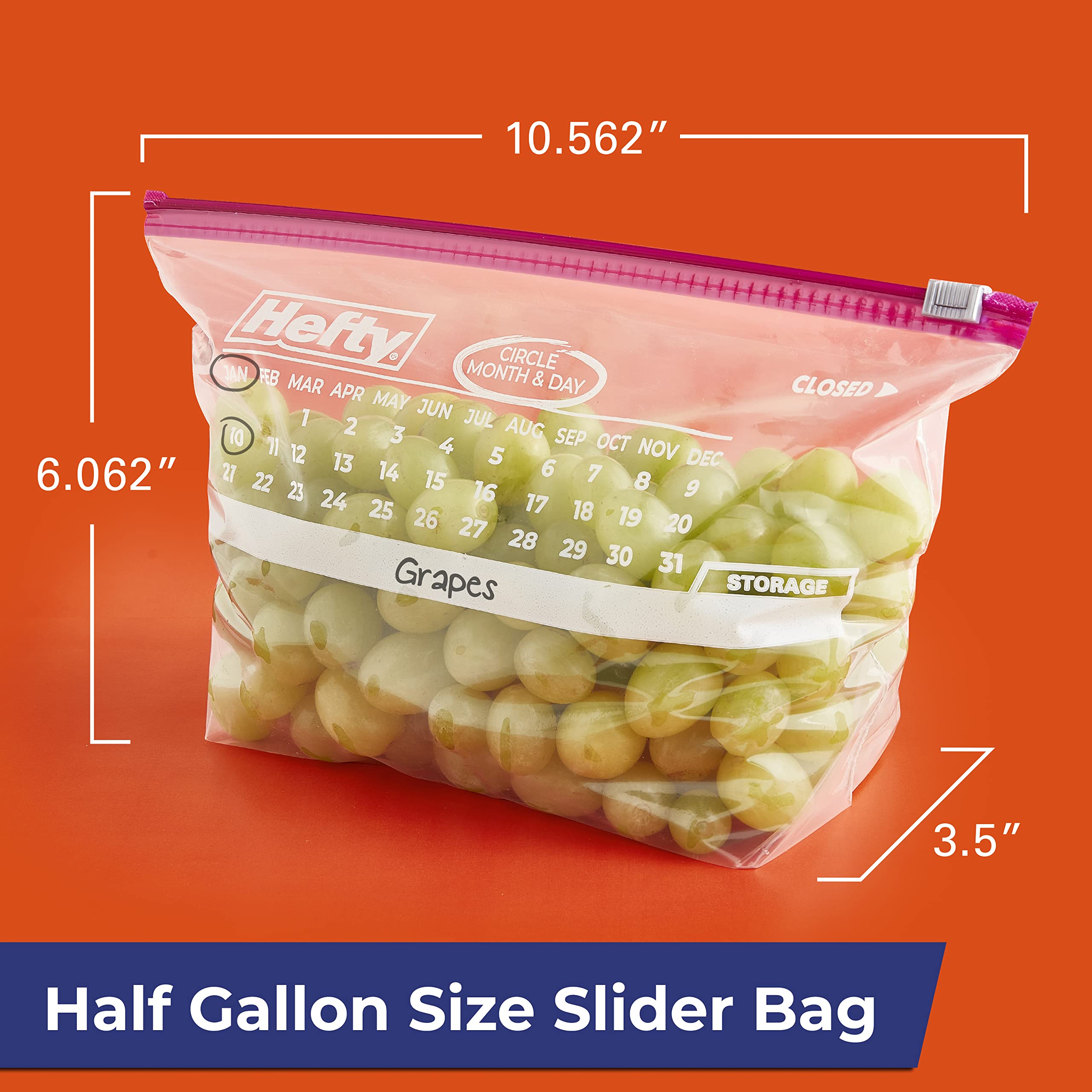 hefty-calendar-slider-half-gallon-storage-bags-4-pack-128-total-with-date-tracke image 2