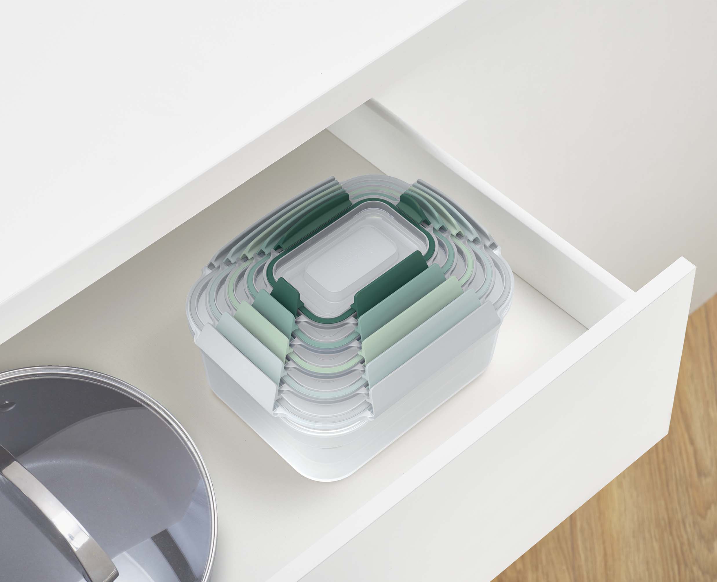 joseph-joseph-nest-lock-5-piece-food-container-set-green-editions image 7