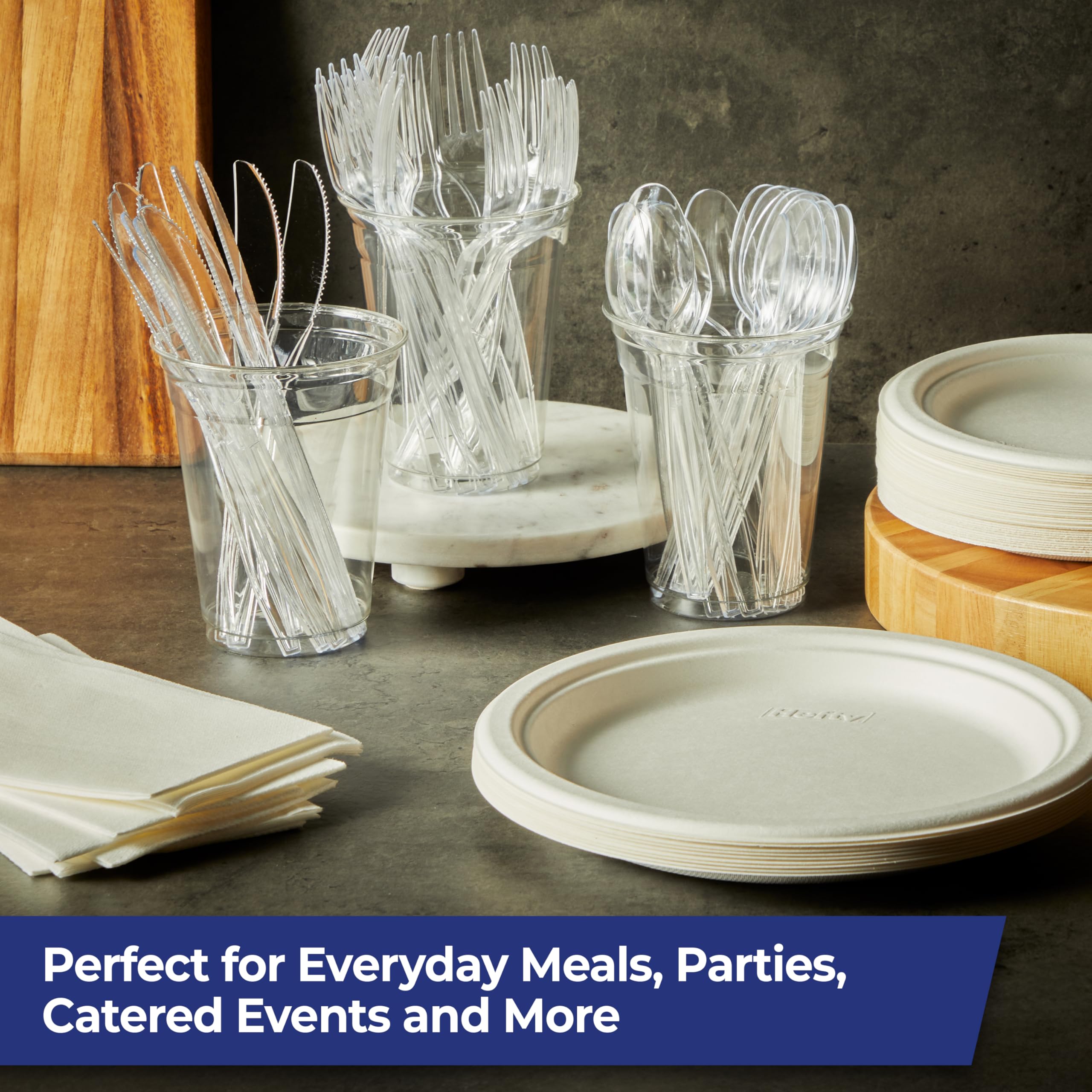 hefty-heavy-duty-clear-plastic-assorted-cutlery-360-count-bulk-forks-spoons-and- image 4