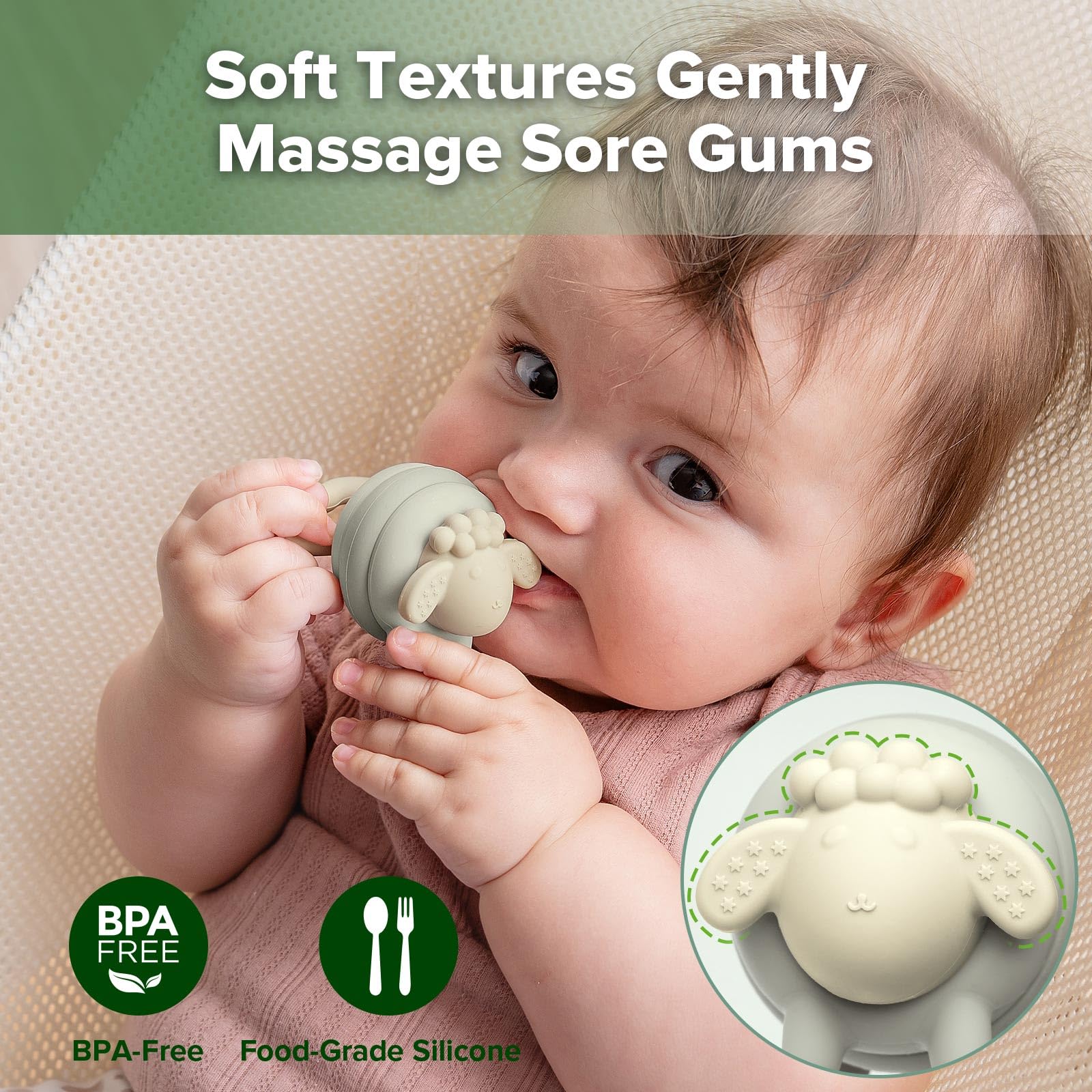 haakaa-silicone-baby-teether-rotating-ring-sheep-design-textured-chewable-easy-g image 3