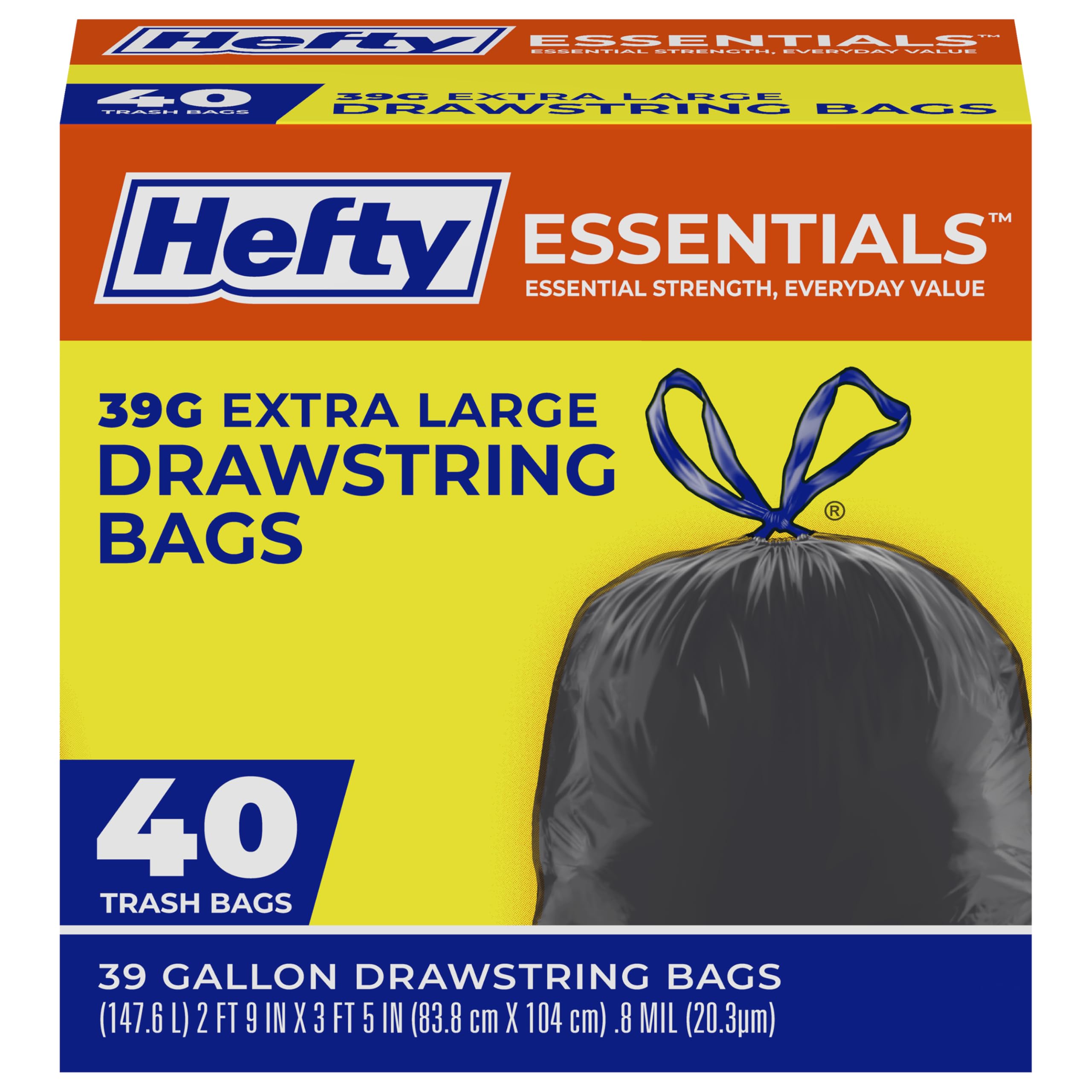 hefty-essentials-extra-large-39-gallon-drawstring-trash-bags-40-count-scent-free image 1