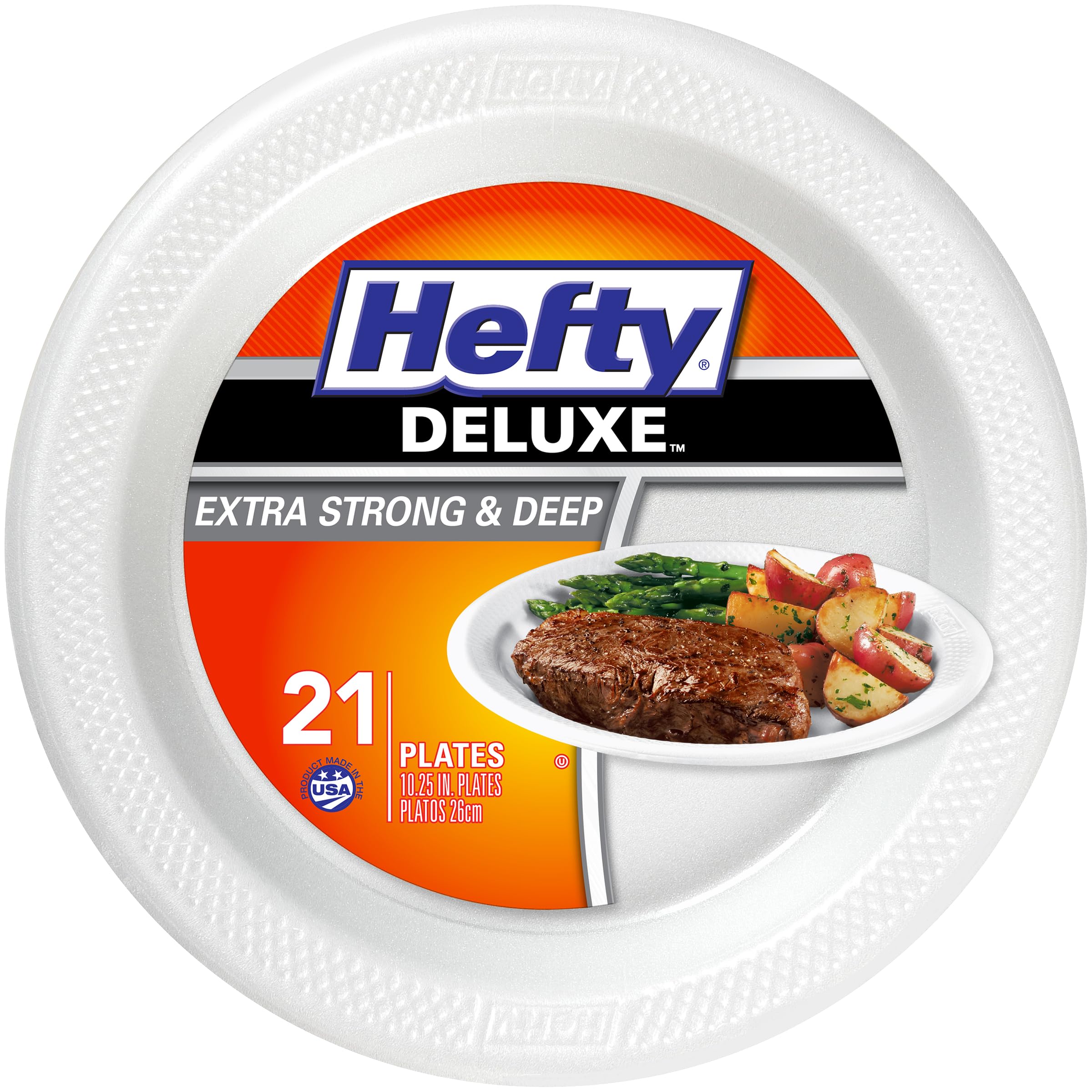 hefty-deluxe-extra-strong-and-deep-foam-plates-10-25-inch-21-count image 1