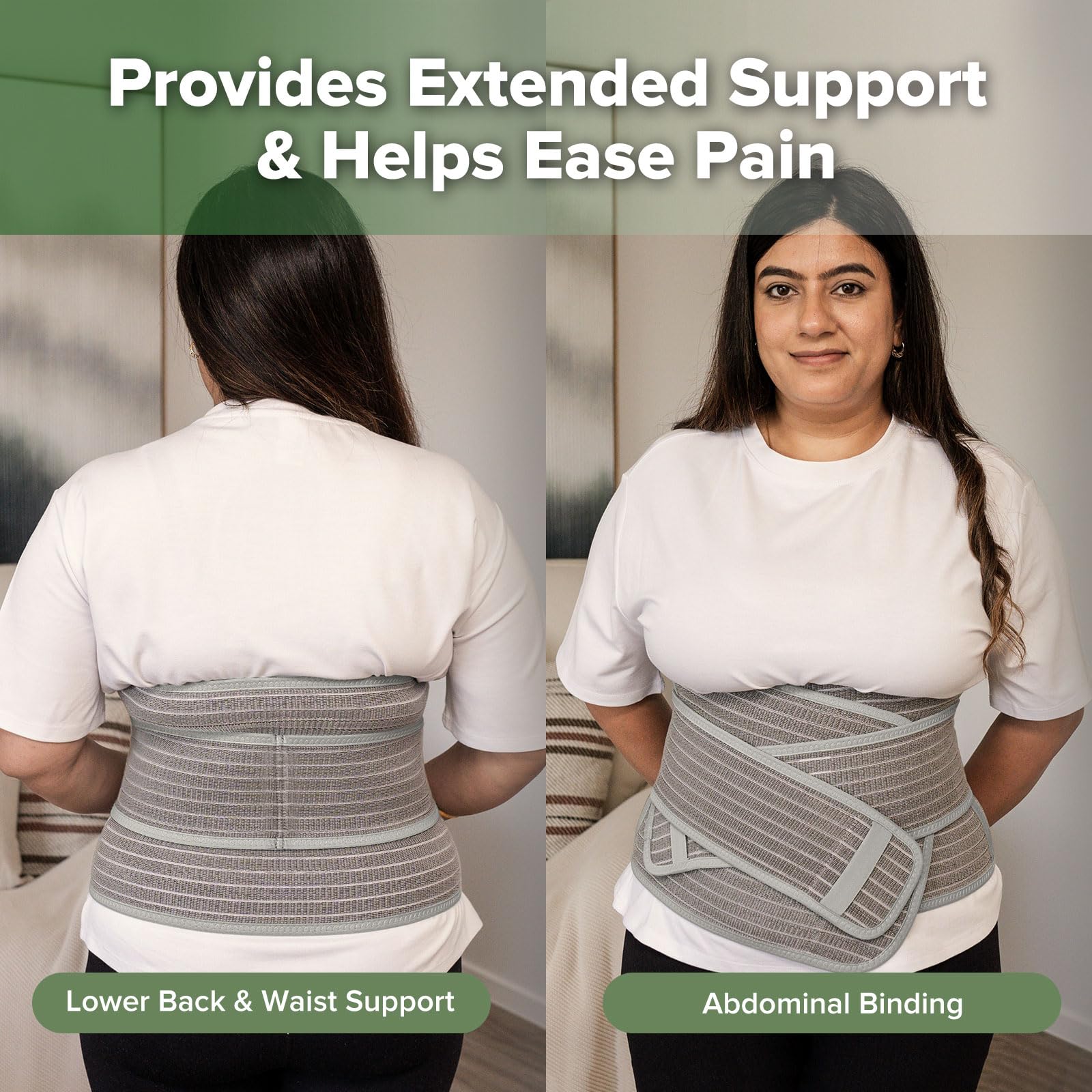 haakaa-postpartum-belly-band-natural-latex-support-for-back-abdomen-one-size image 3