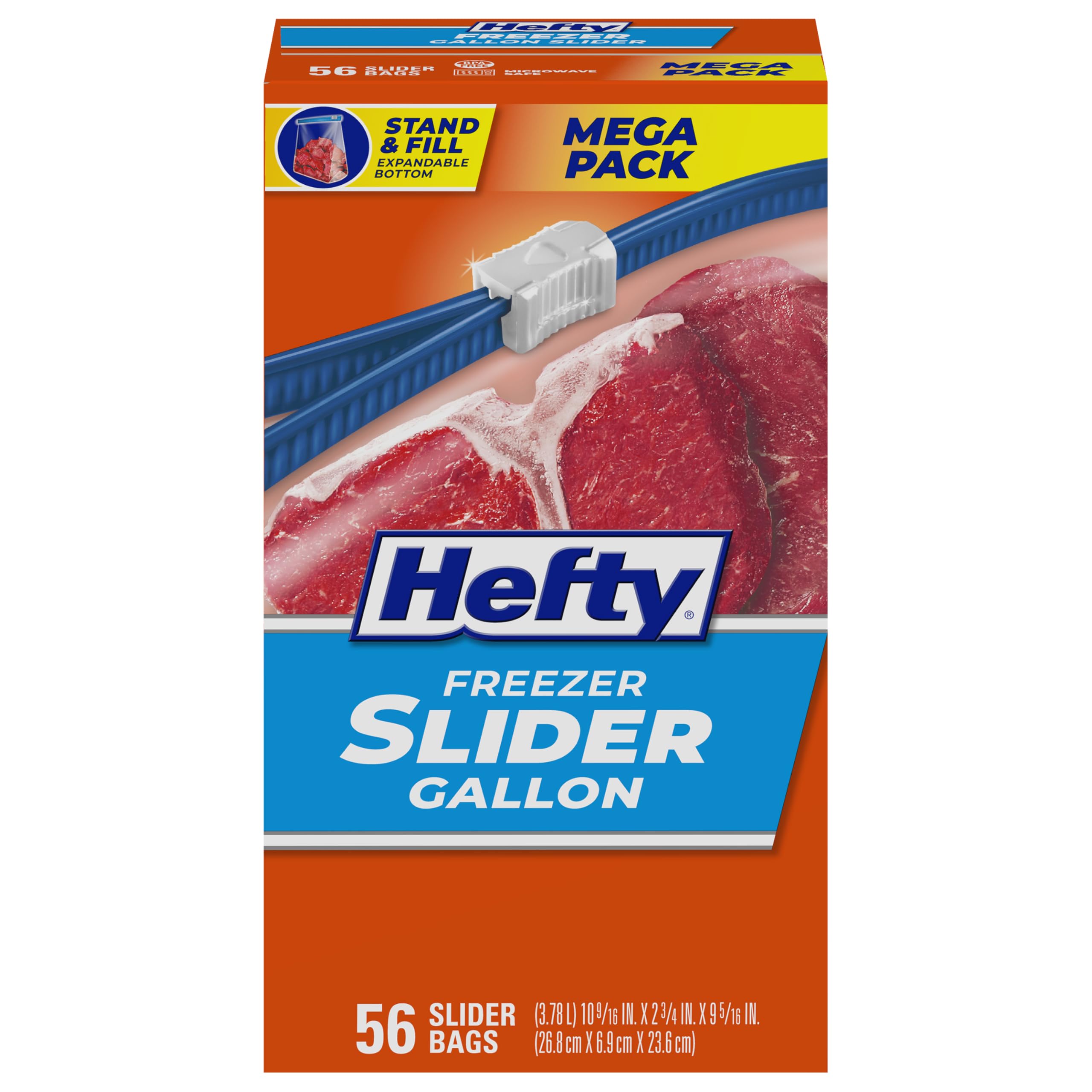 hefty-slider-1-gallon-freezer-bags-with-maxlock-track-56-count image 1
