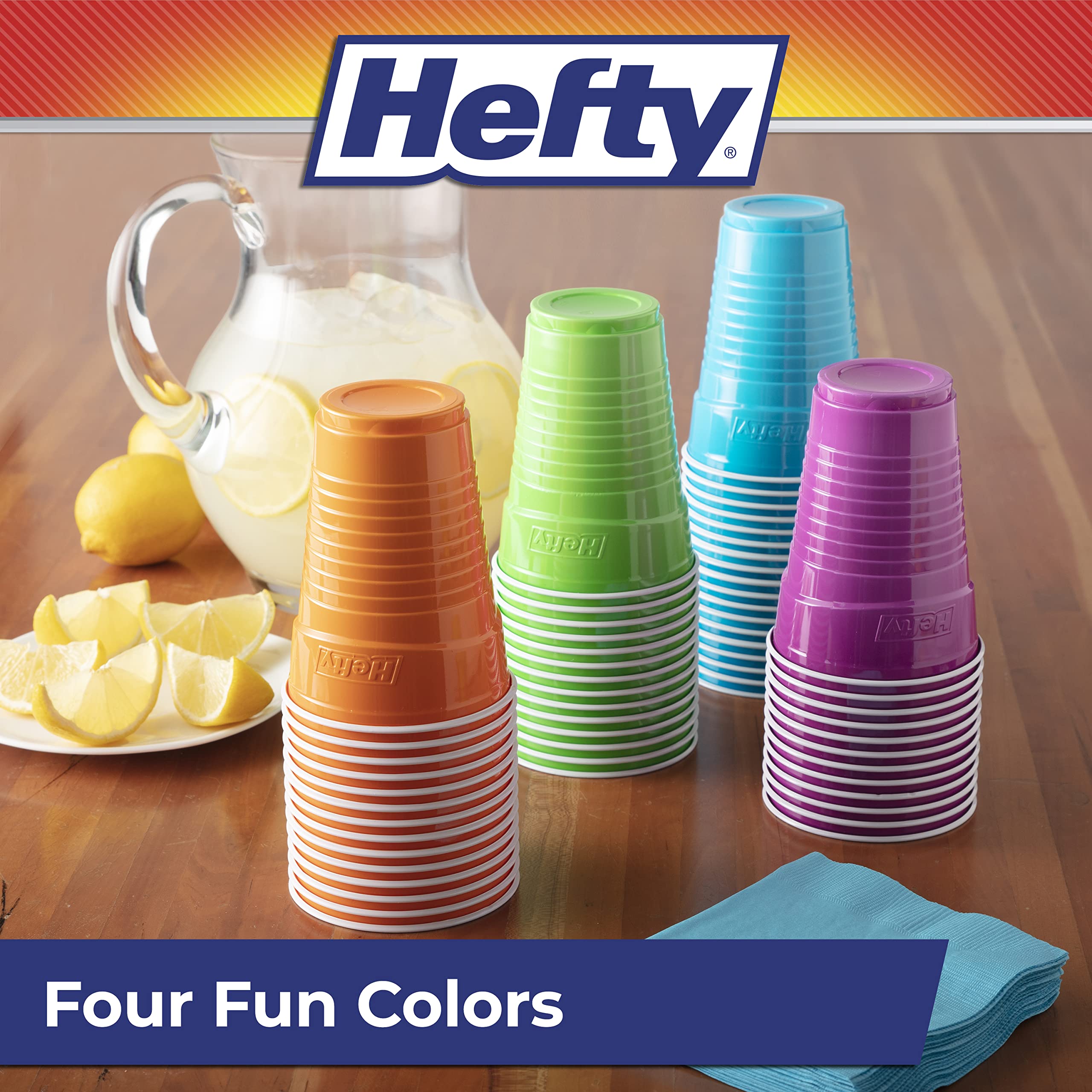 hefty-party-on-disposable-plastic-cups-assorted-colors-16-ounce-100-count image 6