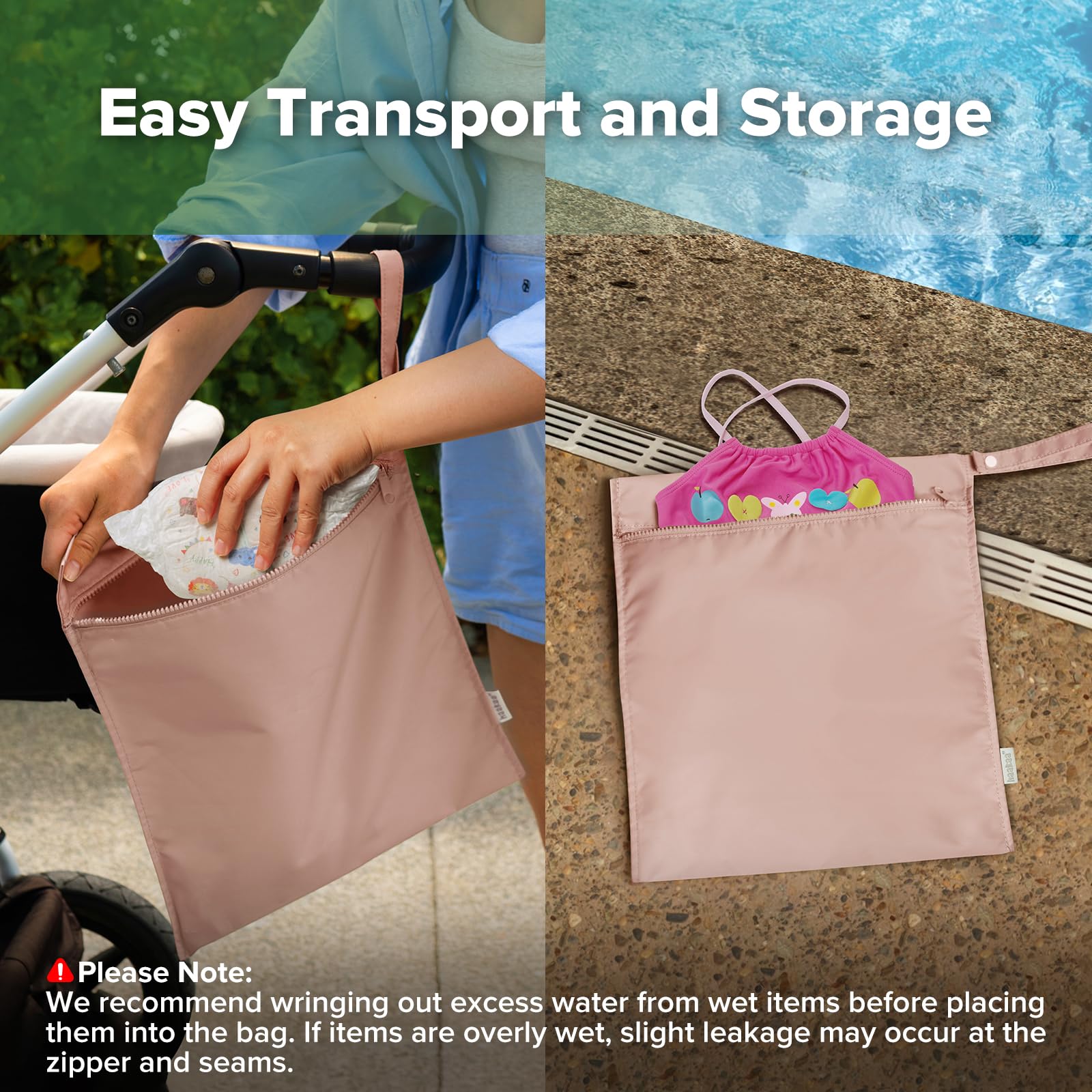 haakaa-waterproof-wet-bags-for-baby-set-of-2-large-small-blush image 3