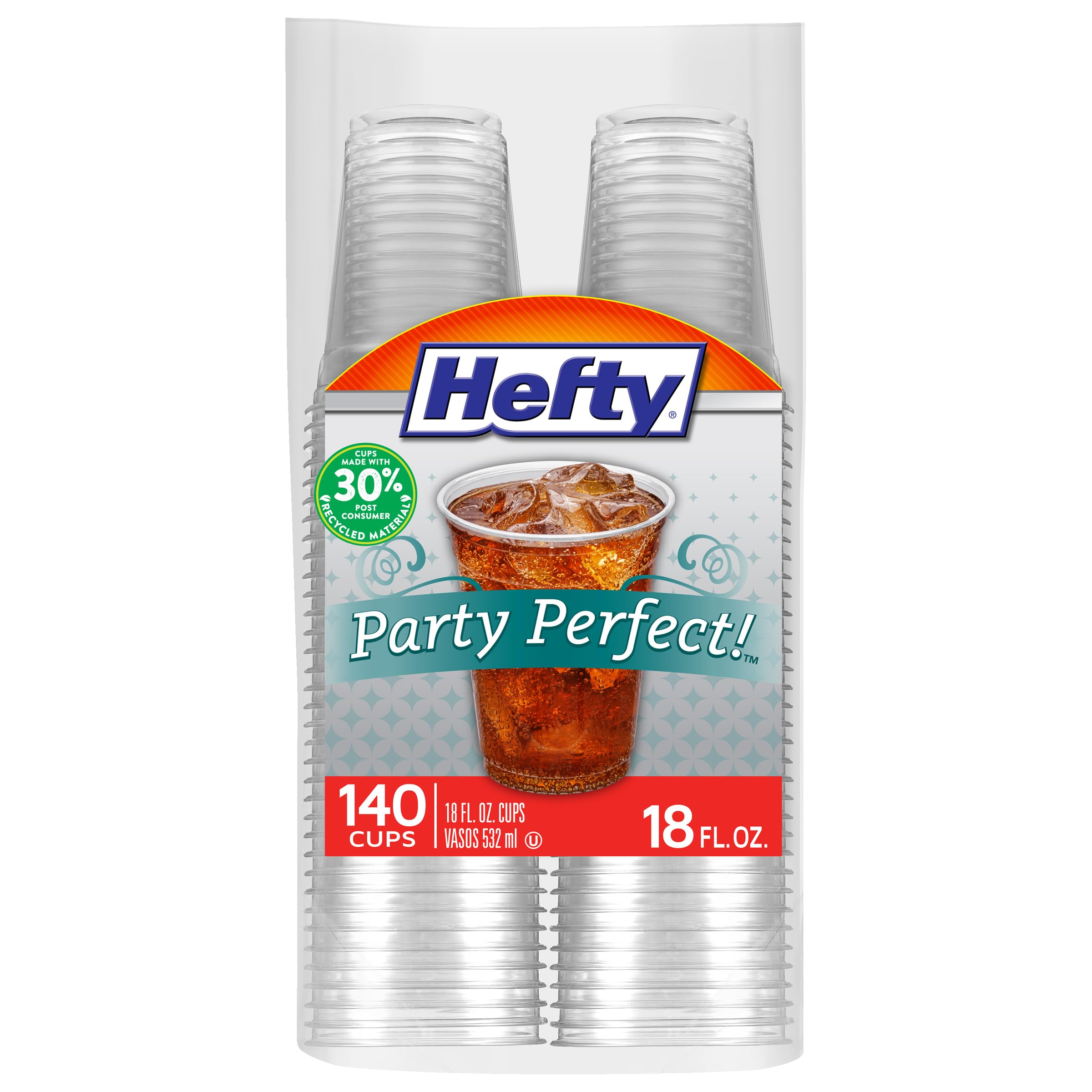 hefty-party-perfect-clear-plastic-cups-18-ounce-140-count image 1