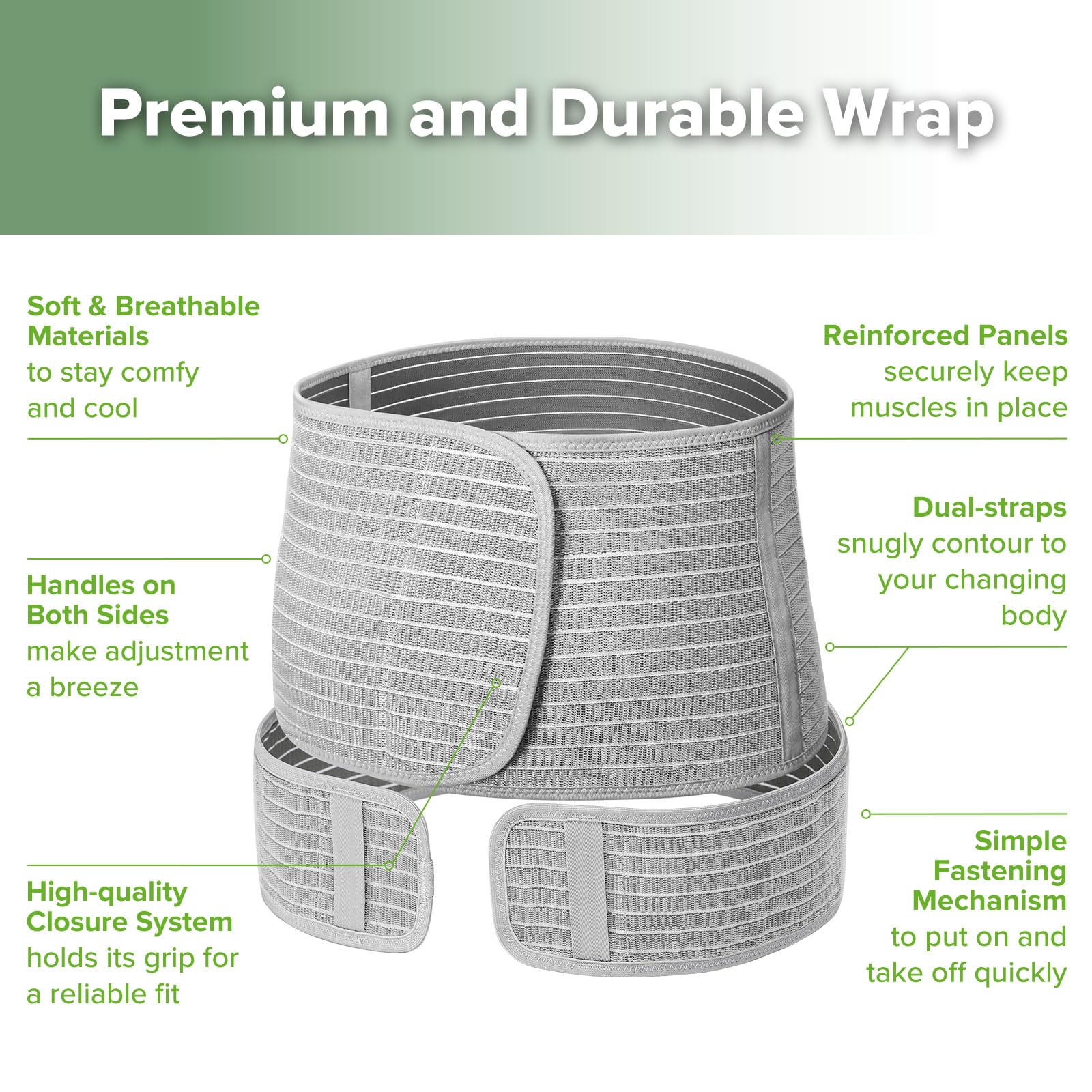 haakaa-pregnancy-postpartum-belly-band-2-in-1-support-wrap-natural-latex-one-siz image 5
