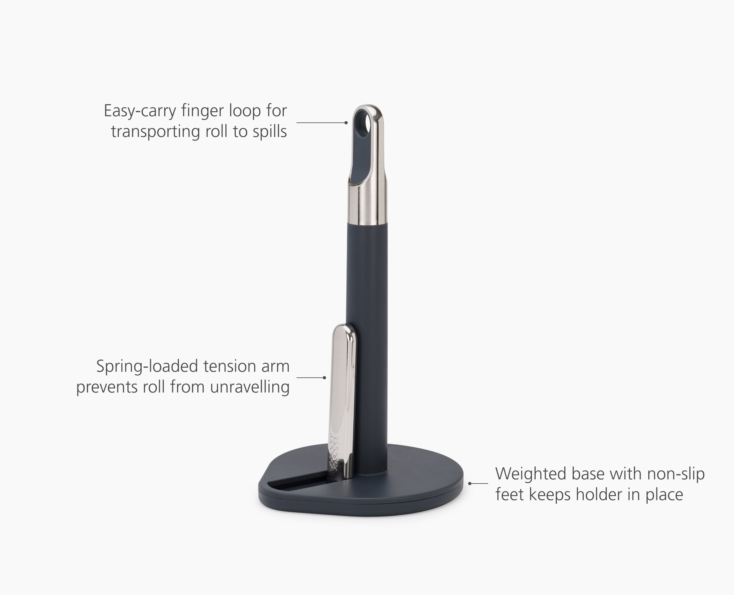 joseph-joseph-hold-grey-kitchen-roll-holder image 6