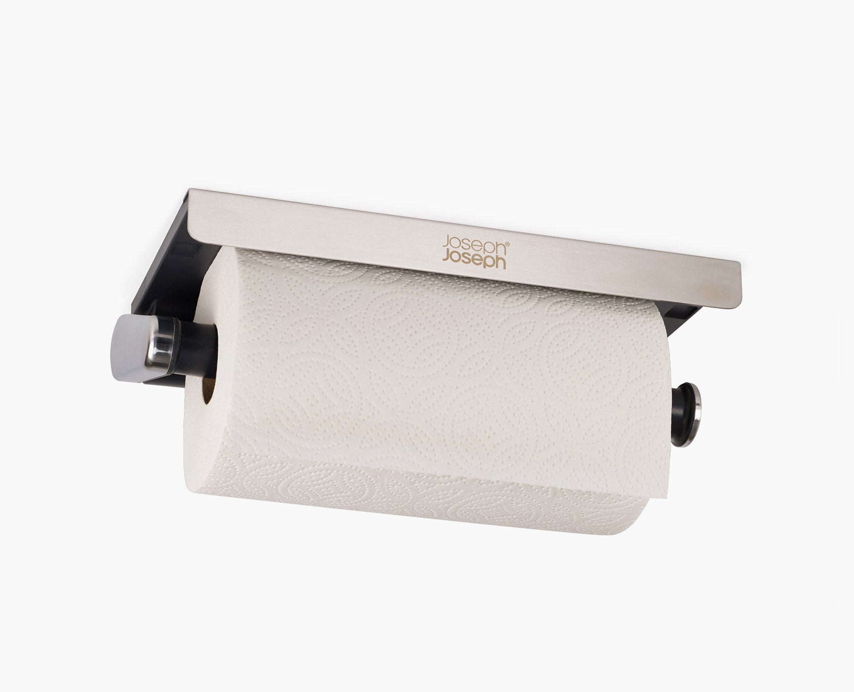 joseph-joseph-rollgrip-under-shelf-stainless-steel-kitchen-roll-holder image 1