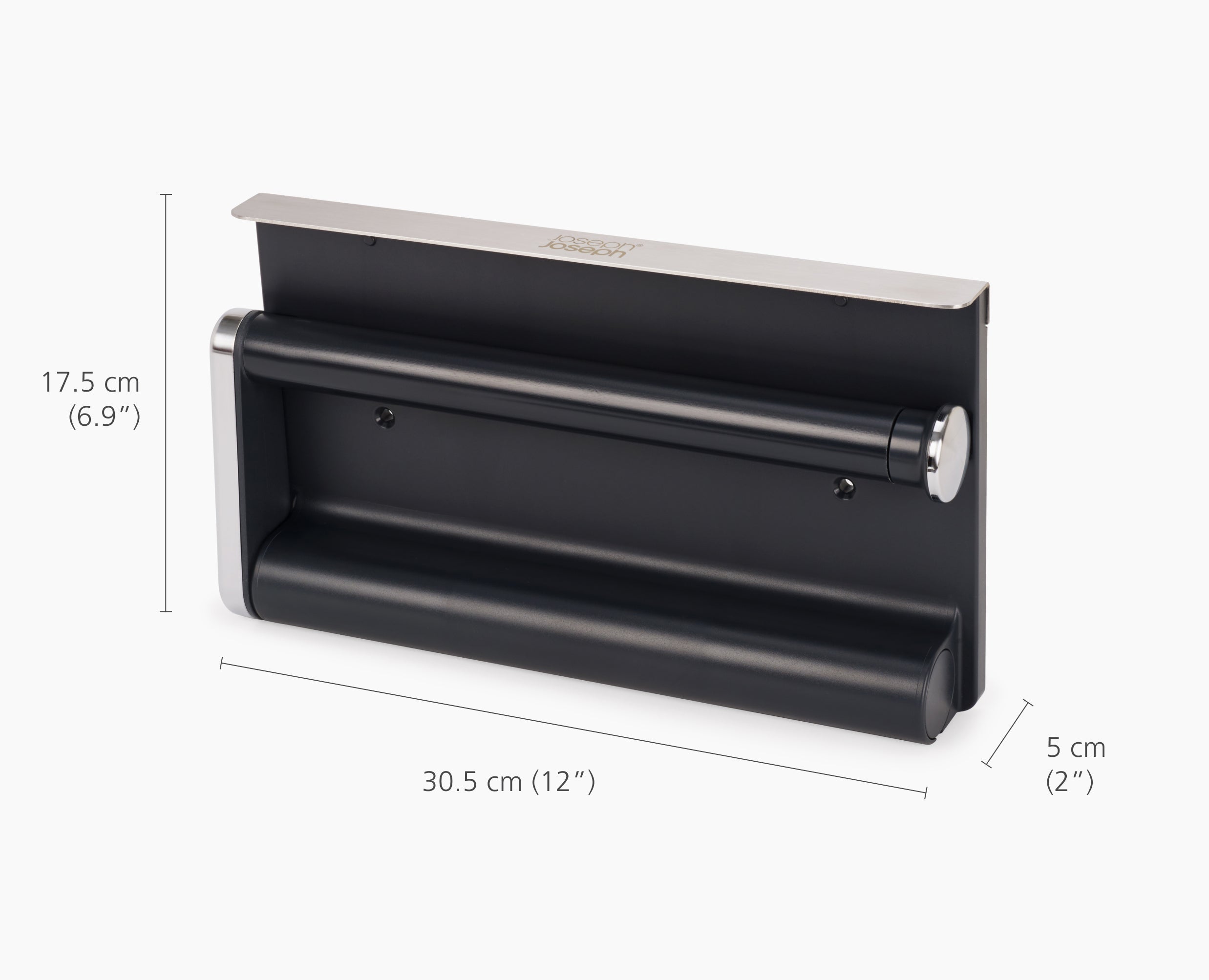 joseph-joseph-rollgrip-under-shelf-stainless-steel-kitchen-roll-holder image 7