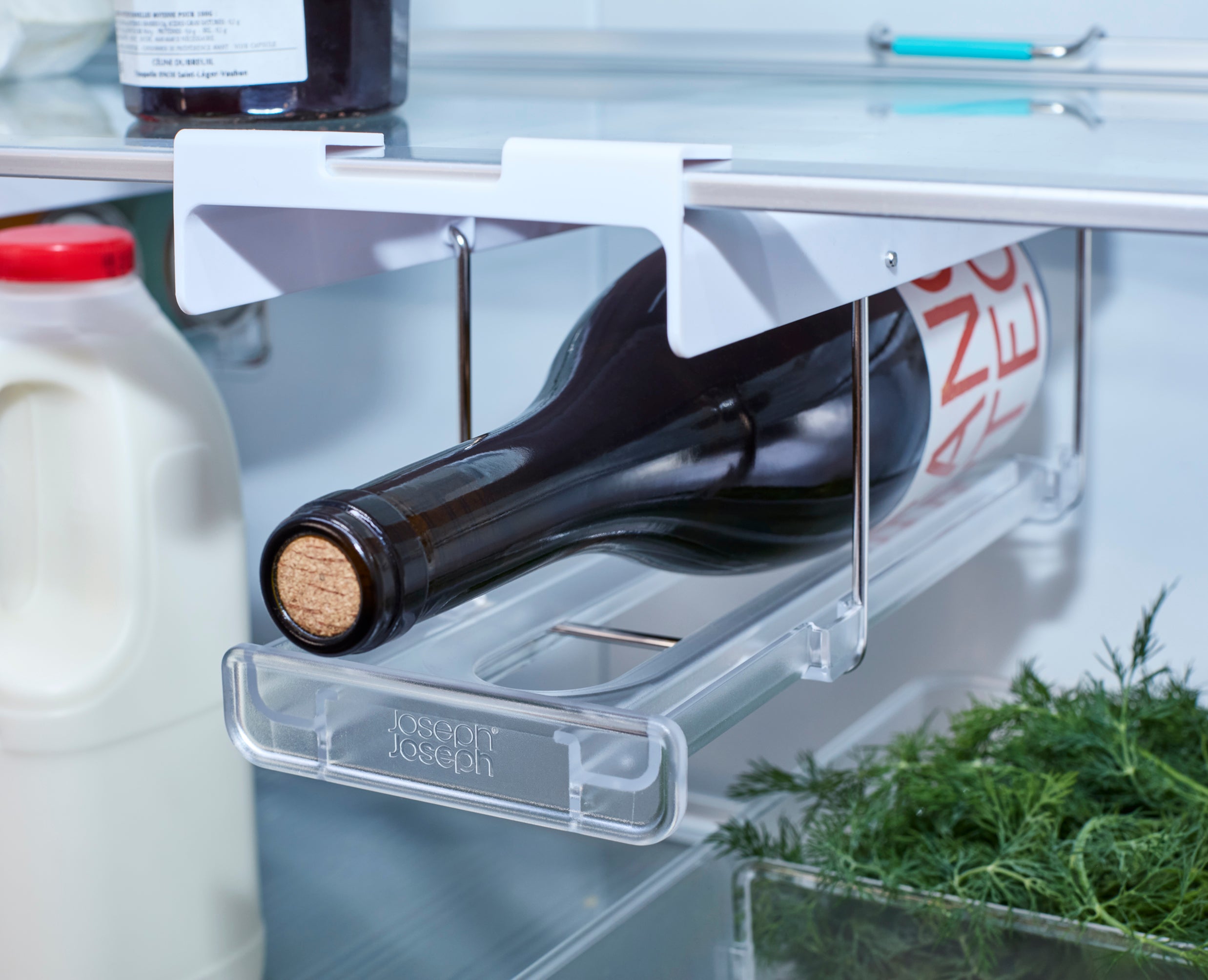 joseph-joseph-fridgestore-under-shelf-bottle-holder-can-dispenser image 5