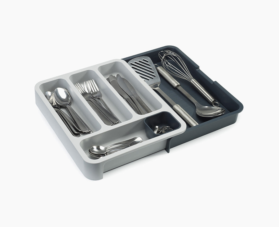 joseph-joseph-drawerstore-grey-expandable-cutlery-tray image 1