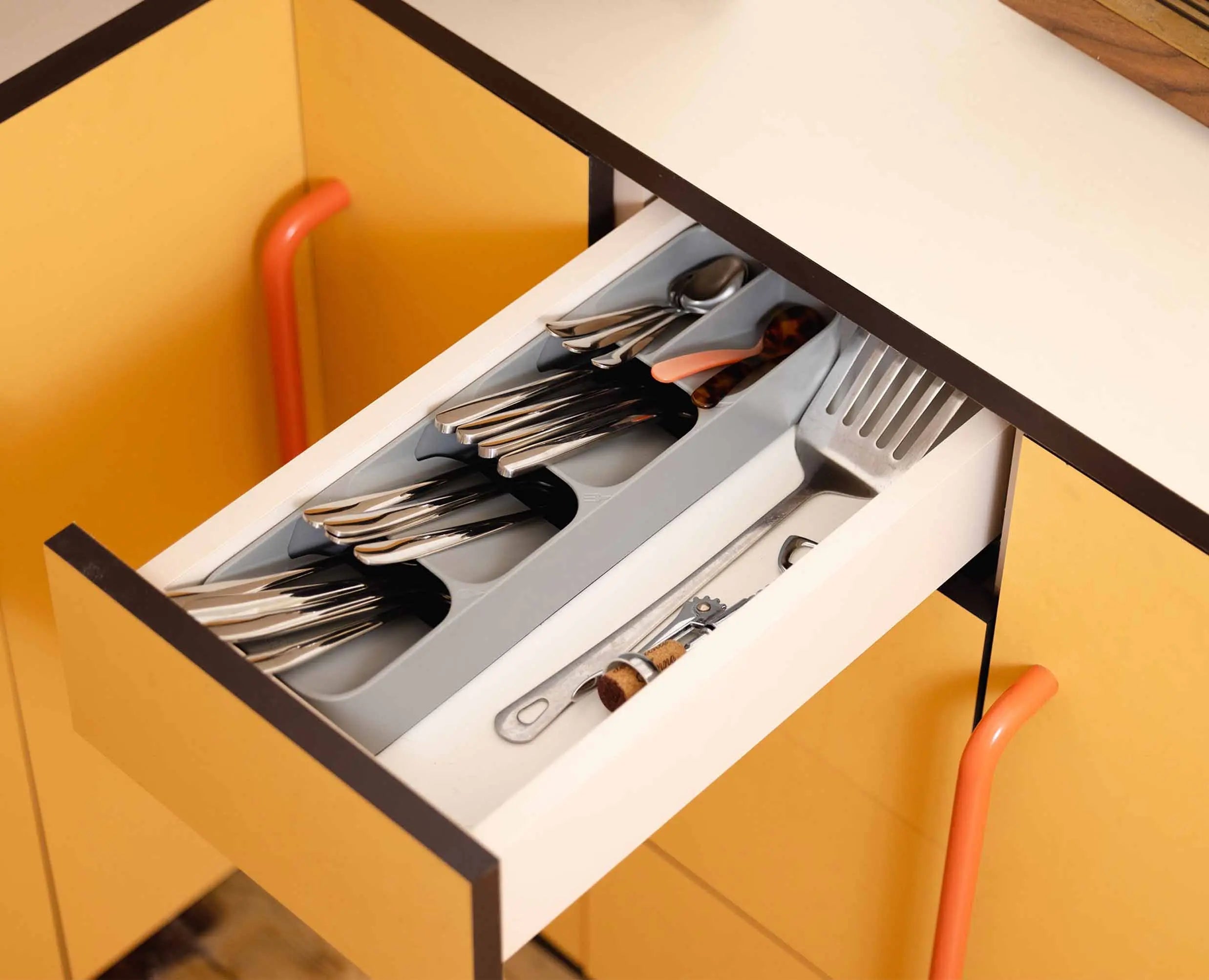 joseph-joseph-drawerstore-grey-compact-cutlery-organiser image 2
