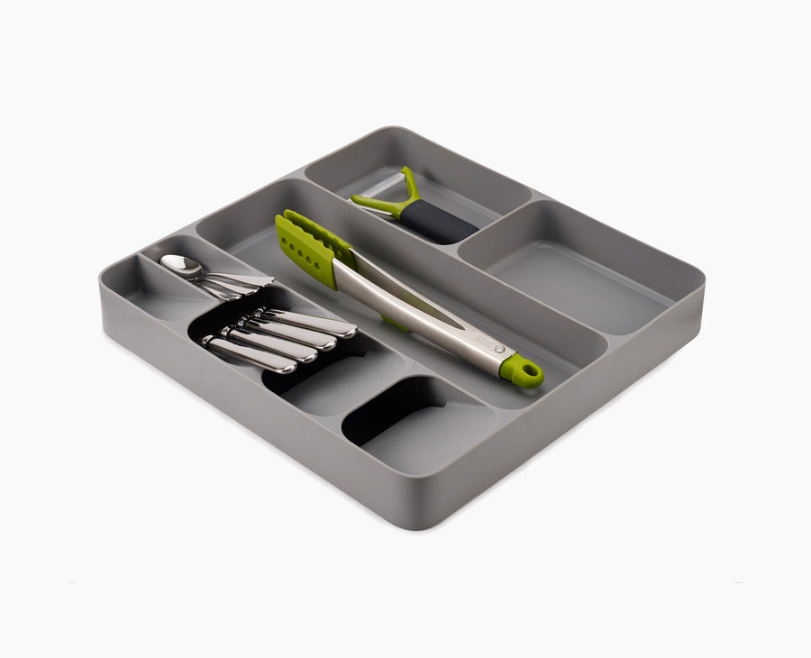 joseph-joseph-drawerstore-grey-cutlery-utensil-gadget-organiser image 1