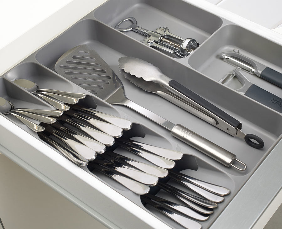 joseph-joseph-drawerstore-grey-cutlery-utensil-gadget-organiser image 2