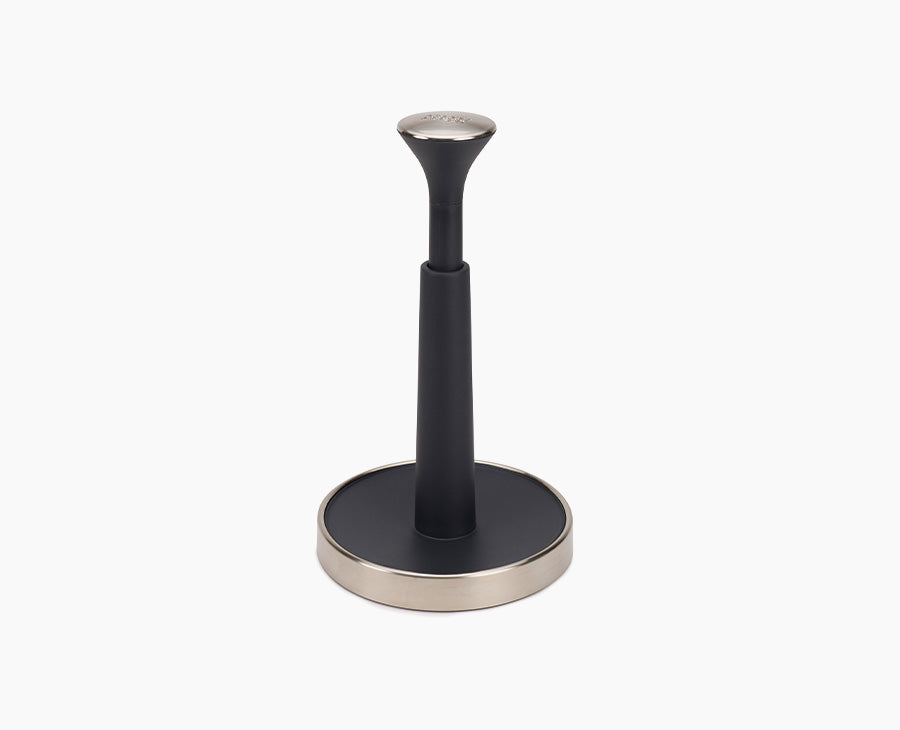 joseph-joseph-push-tear-grey-kitchen-roll-holder-with-push-down-lock image 1