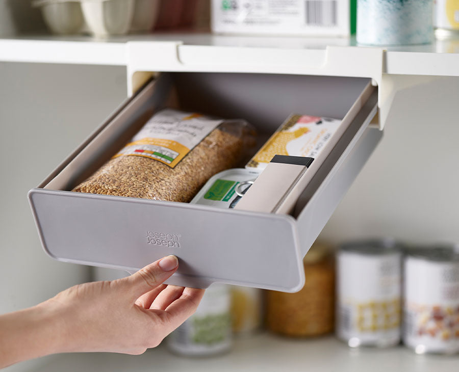 joseph-joseph-cupboardstore-grey-under-shelf-drawer image 2
