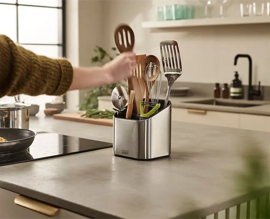 joseph-joseph-surface-tiered-stainless-steel-utensil-pot image 2