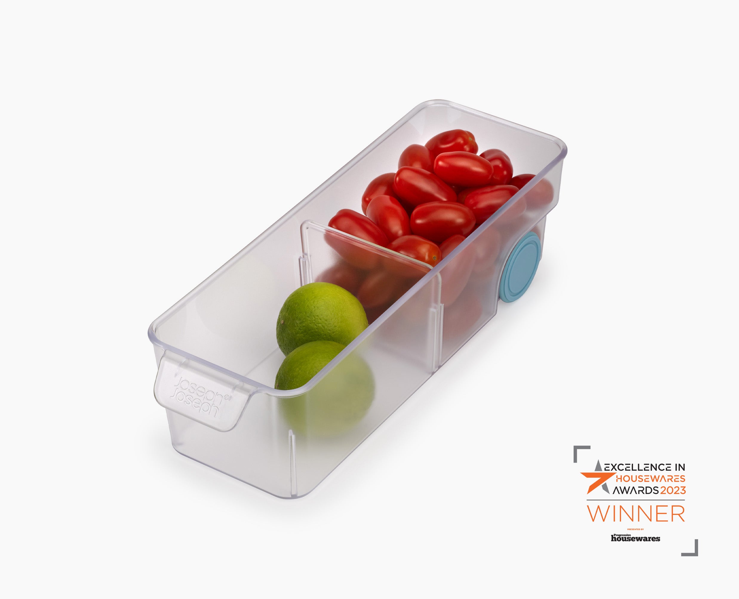 joseph-joseph-fridgestore-compact-clear-storage-bin-with-wheels image 4