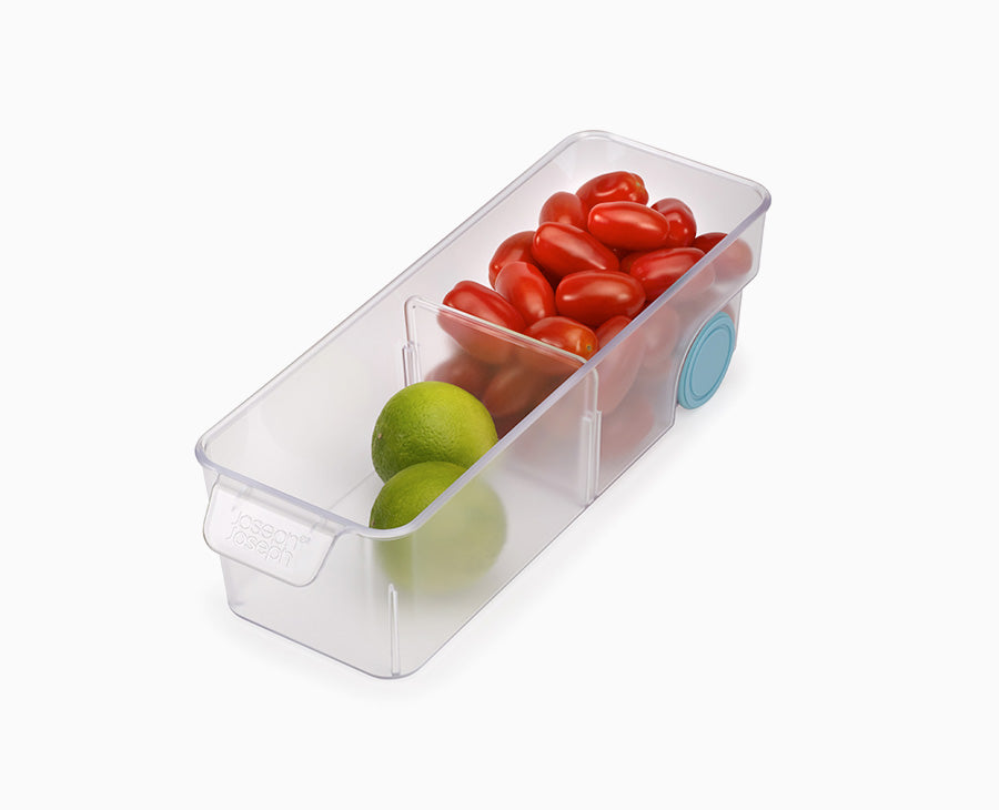 joseph-joseph-fridgestore-compact-clear-storage-bin-with-wheels image 1