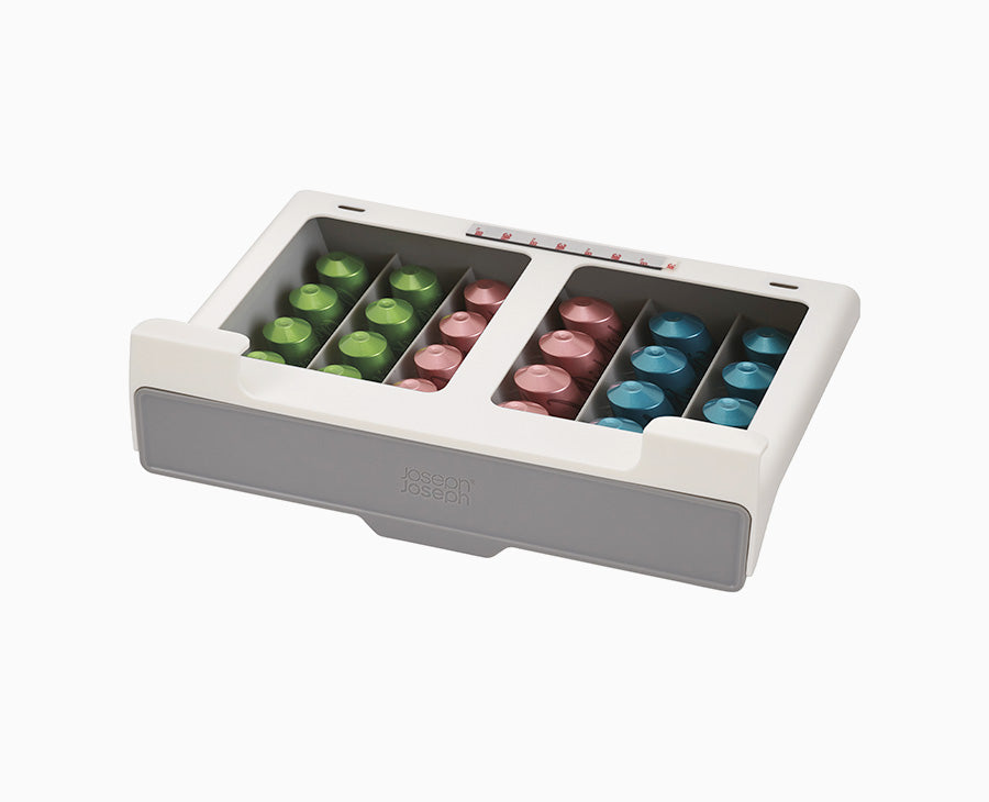 joseph-joseph-cupboardstore-grey-under-shelf-coffee-pod-drawer image 1