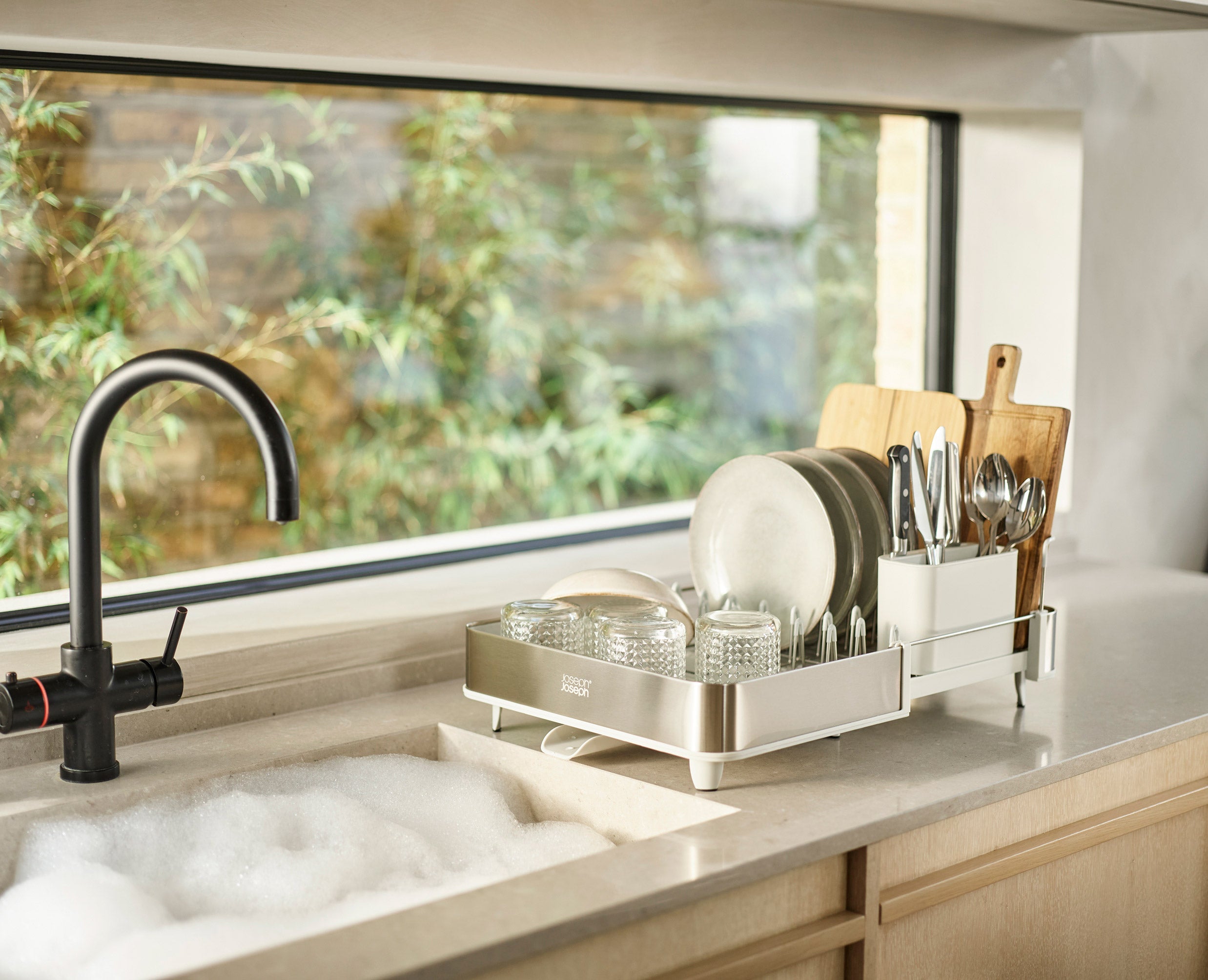 joseph-joseph-2-piece-stone-drainer-sink-organisation-set image 2