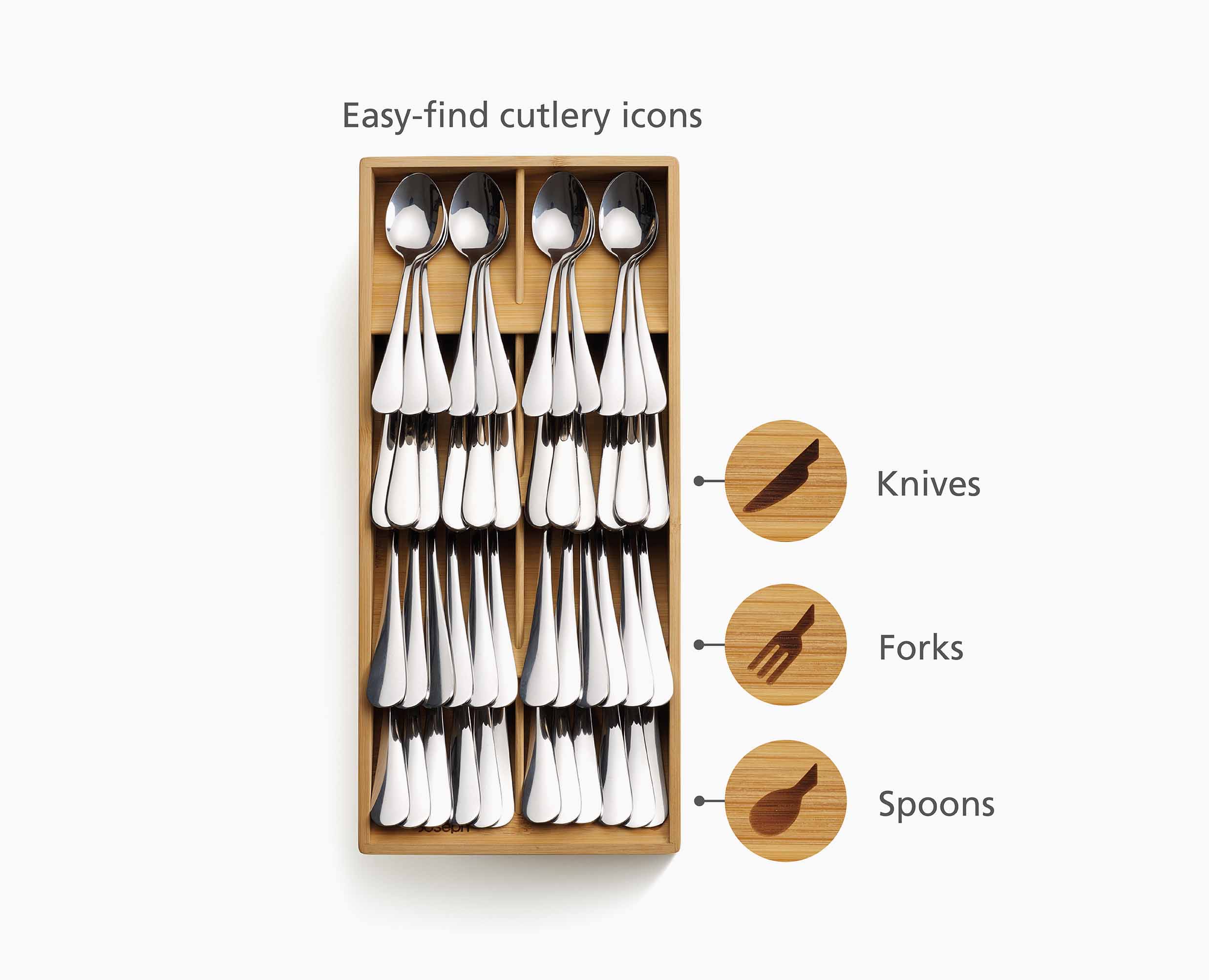 joseph-joseph-drawerstore-bamboo-large-cutlery-organiser image 8