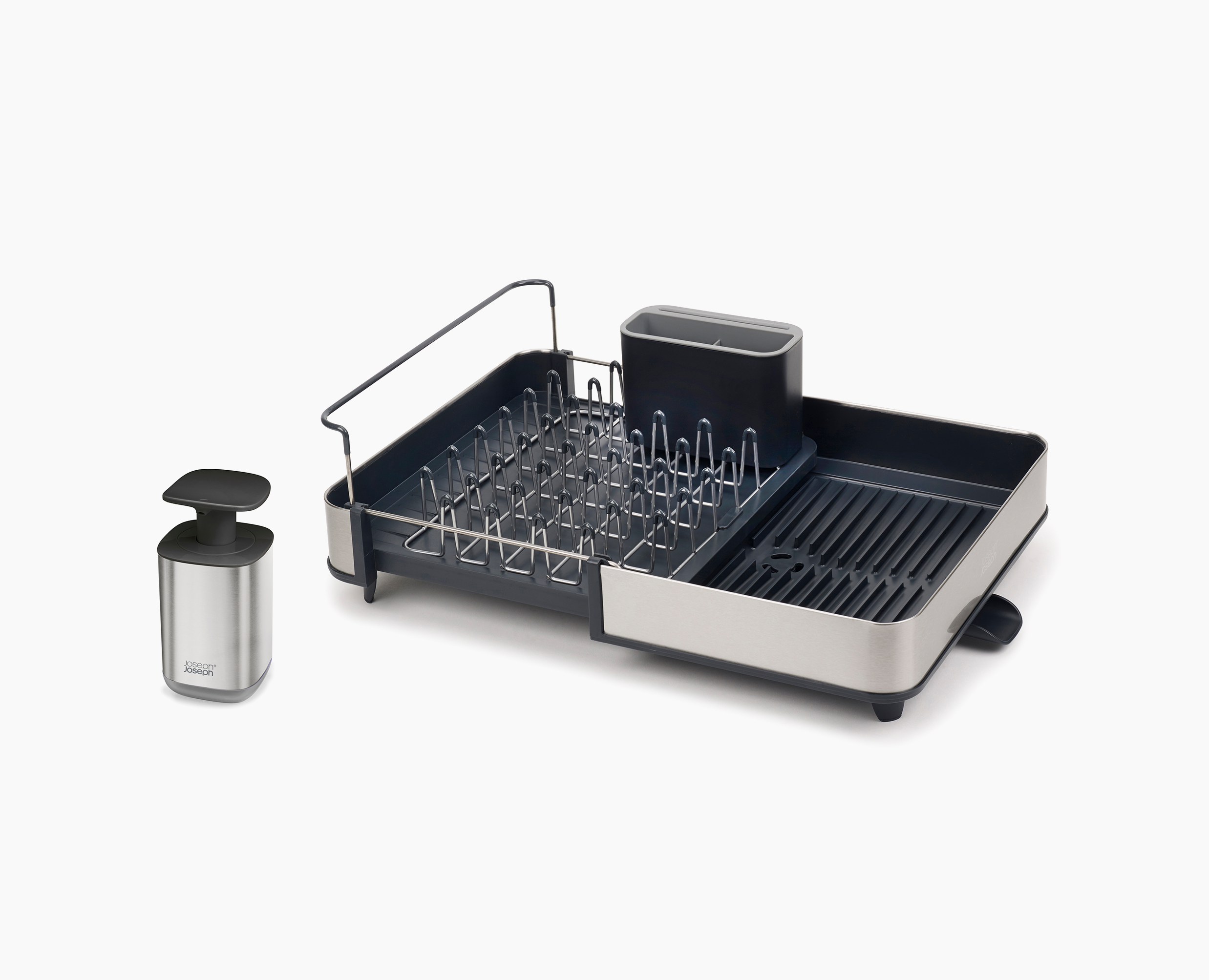 joseph-joseph-extend-2-piece-stainless-steel-sink-organisation-set-with-expandab image 1
