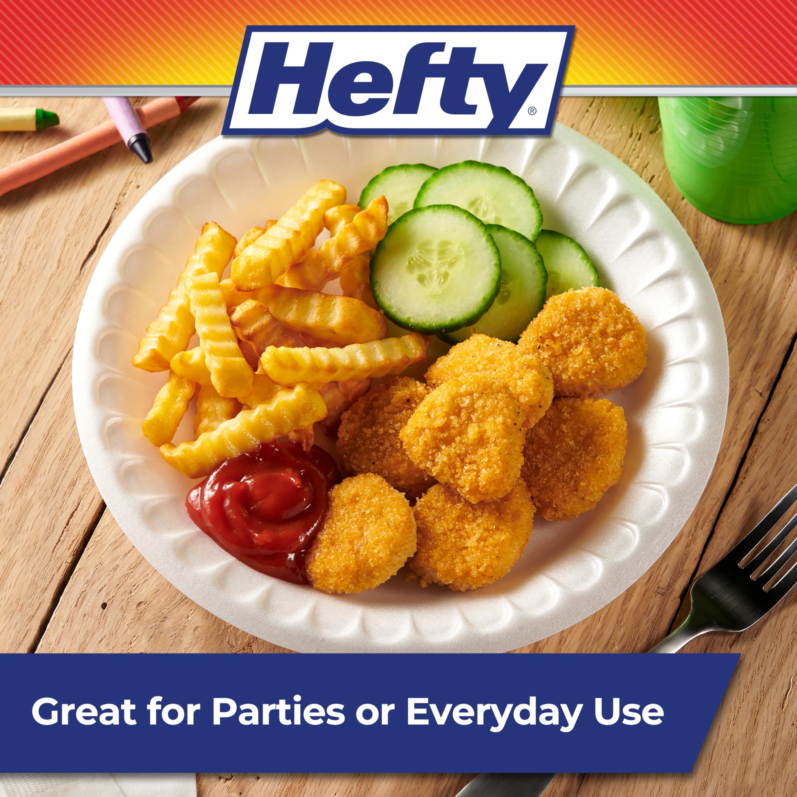 hefty-everyday-soak-proof-round-foam-plates-white-10-25-inches-60-count image 5